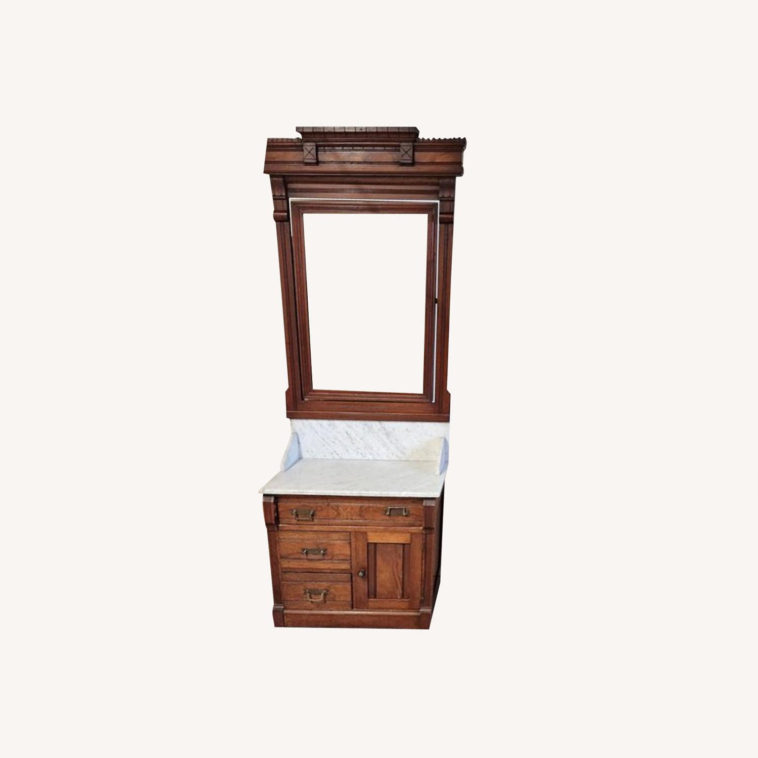 Antique Dresser with Mirror - AptDeco