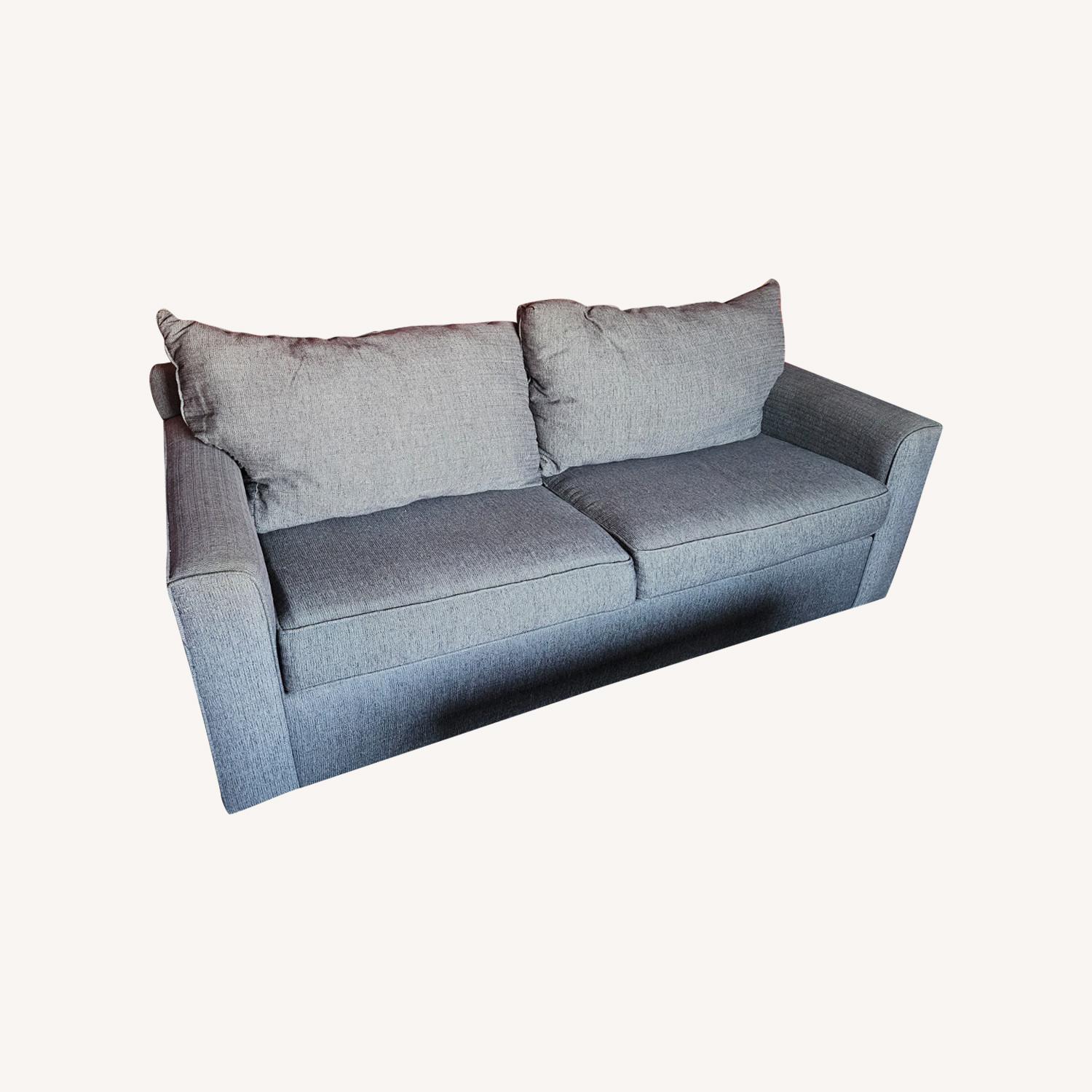 Raymour & Flanigan Queen Gray Sleeper Sofa AptDeco