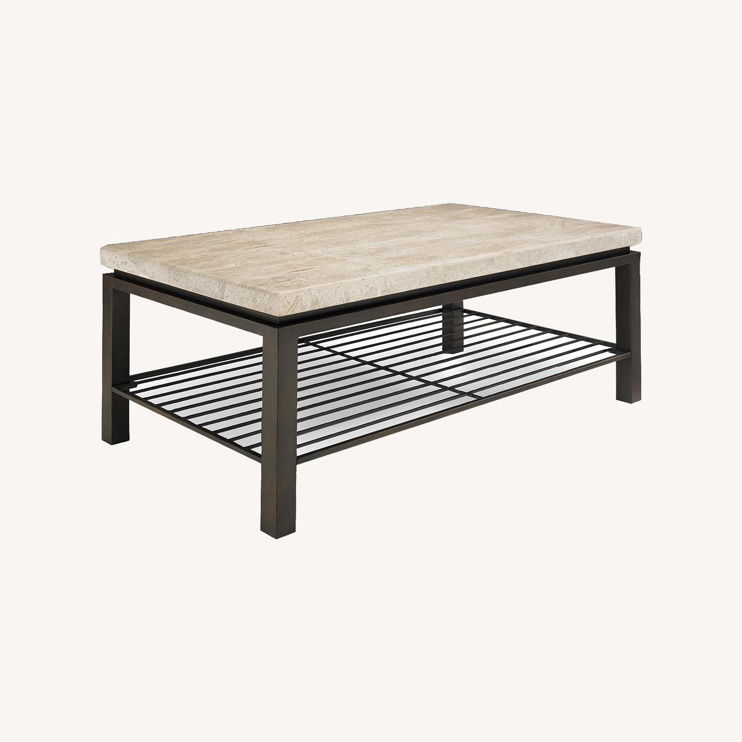 Bernhardt Tempo Stone Coffee Table - image-0