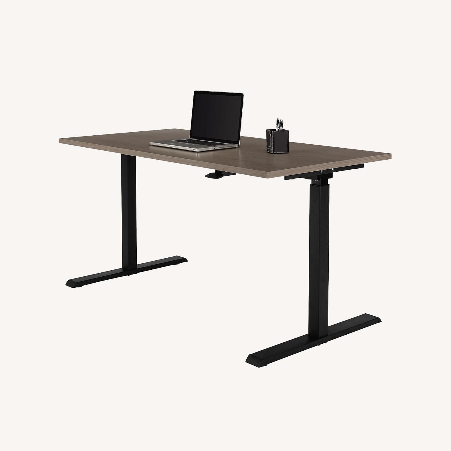 60" Pneumatic Height-Adjustable Standing Desk - image-0