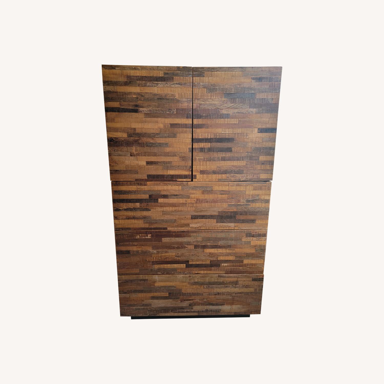 Stunning Peroba Wood Armoire - image-0