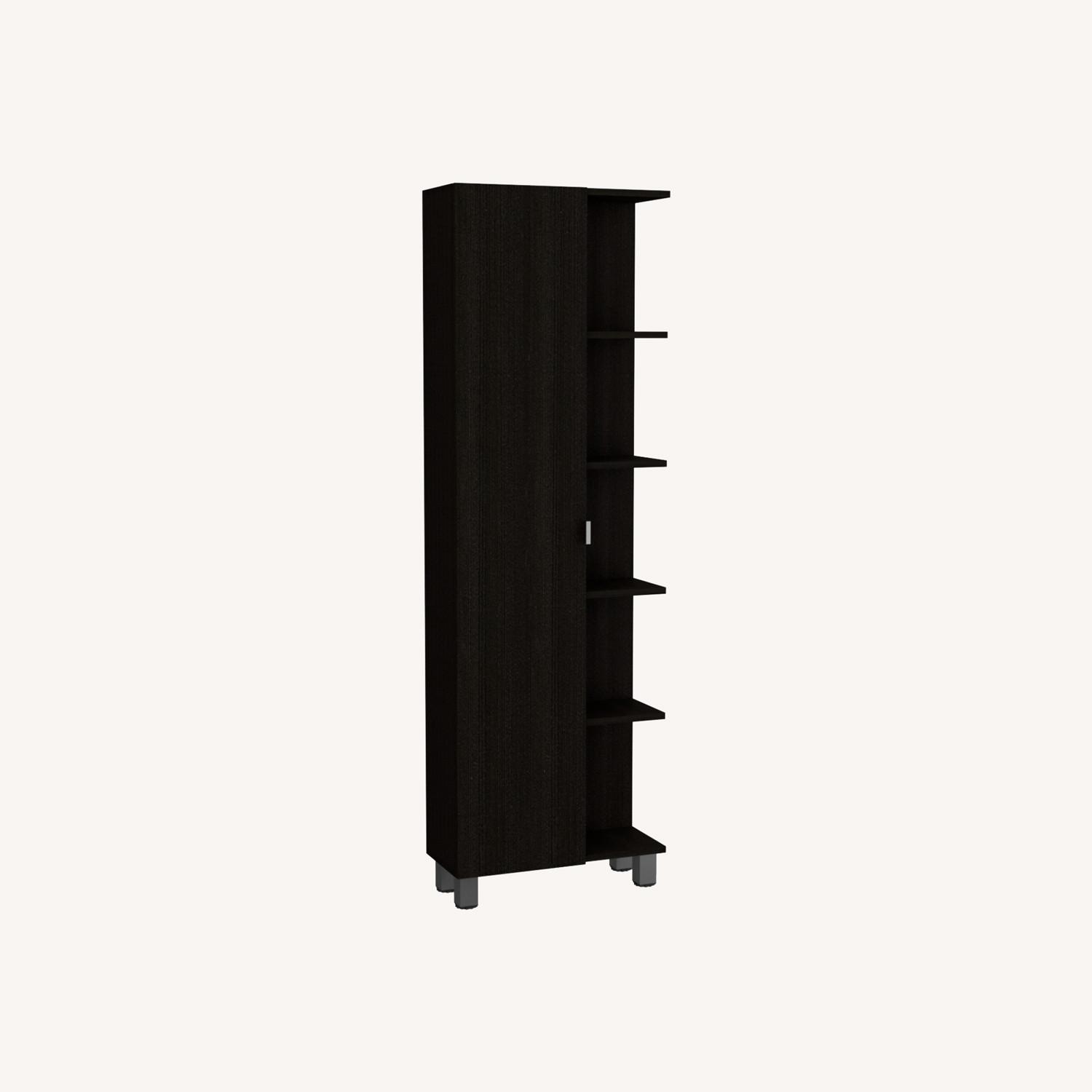 Corner Cabinet Womppi Bathroom Black - image-0