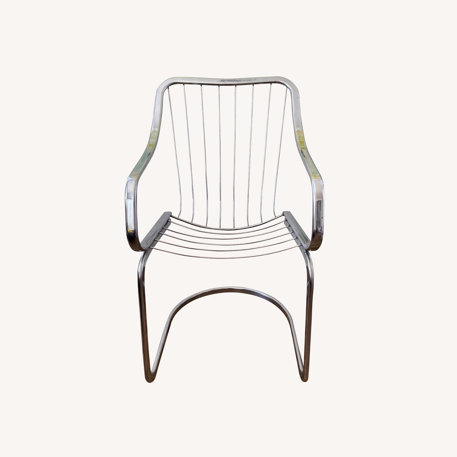 Willy Rizzo Cidue Chrome Dining Chair 1970s, 2 - AptDeco