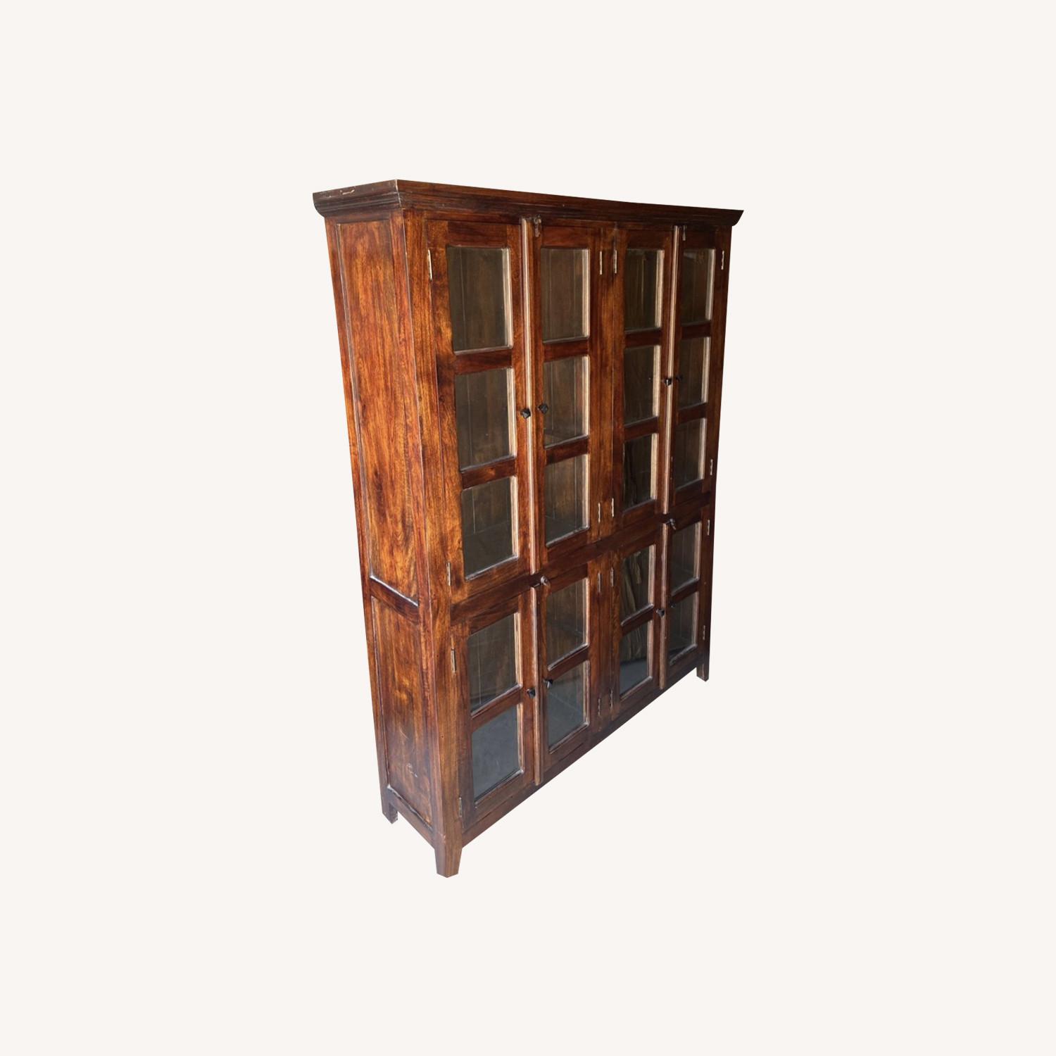 Mid-Century Custom Built Walnut Modern Bookcase - image-0