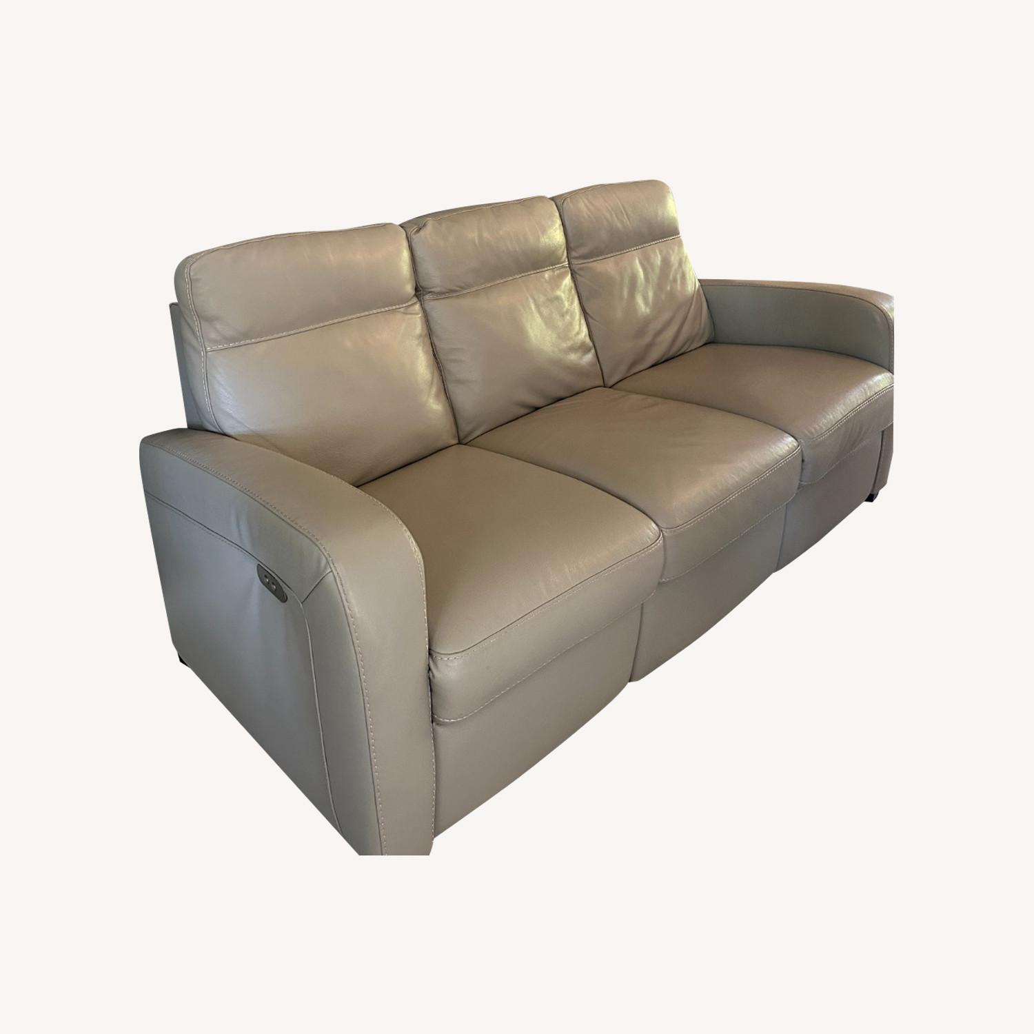 Leather La-Z-Boy Power Reclining Sofa - AptDeco