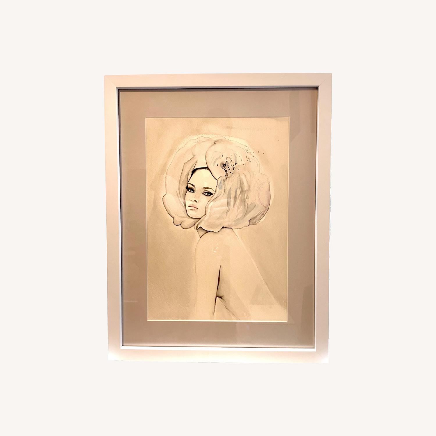 Original Watercolor Painting of Woman - image-0