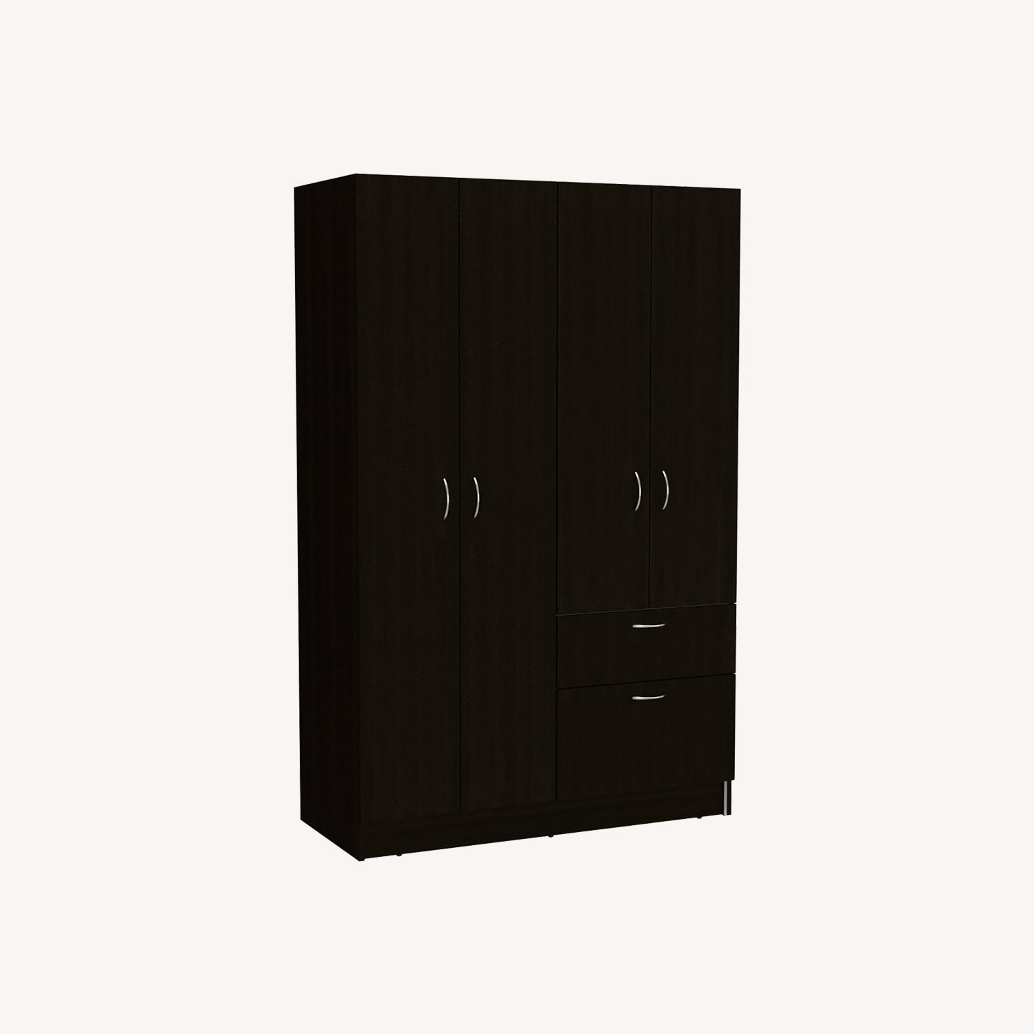 Armoire Alpes, Bedroom, Black / White - image-0