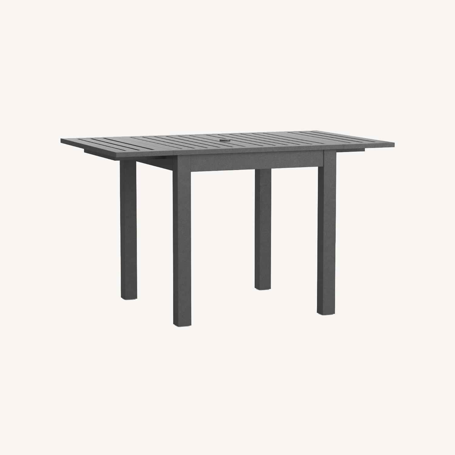 Pottery Barn Indio Metal Drop Leaf Outdoor Dining Table - image-0
