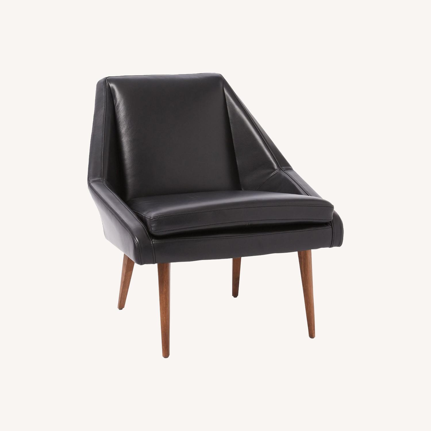 West Elm Parker Leather Slipper Chair - image-0
