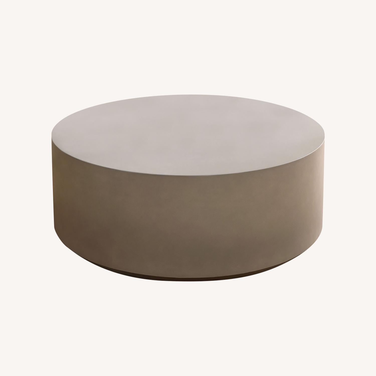 West Elm Volume Concrete Round Coffee Table (44") AptDeco