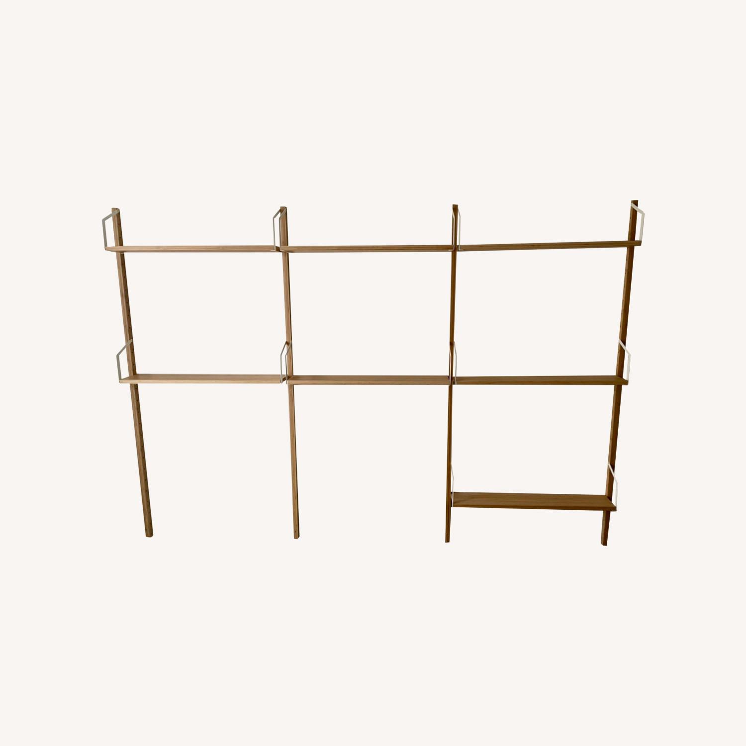 IKEA SVALNAS Bamboo Royal System Wall Book Shelf - image-0