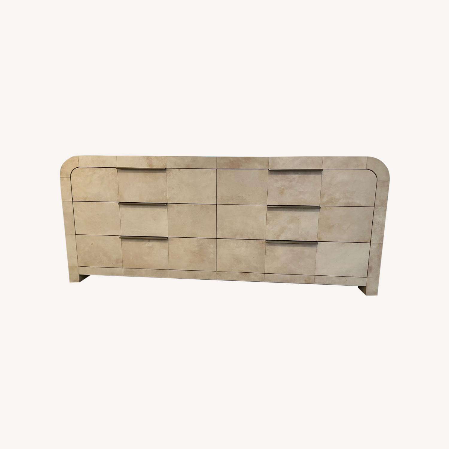 Restoration Hardware Parchment 6-Drawer Dresser - image-0