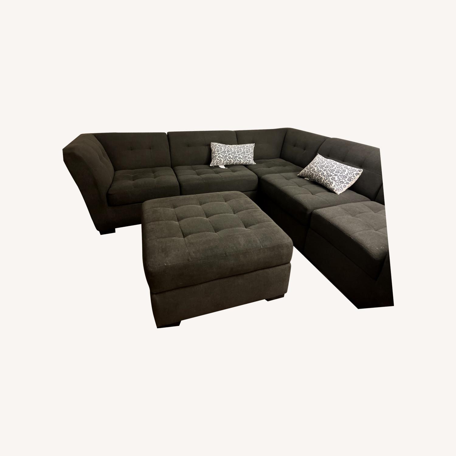 Grey Sectional Couch AptDeco