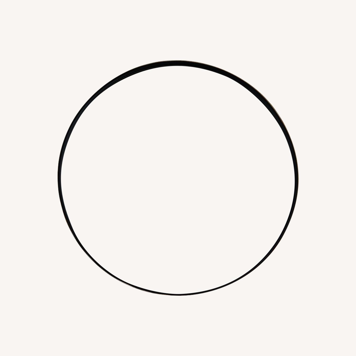 Large Circular Wall Mirror - AptDeco