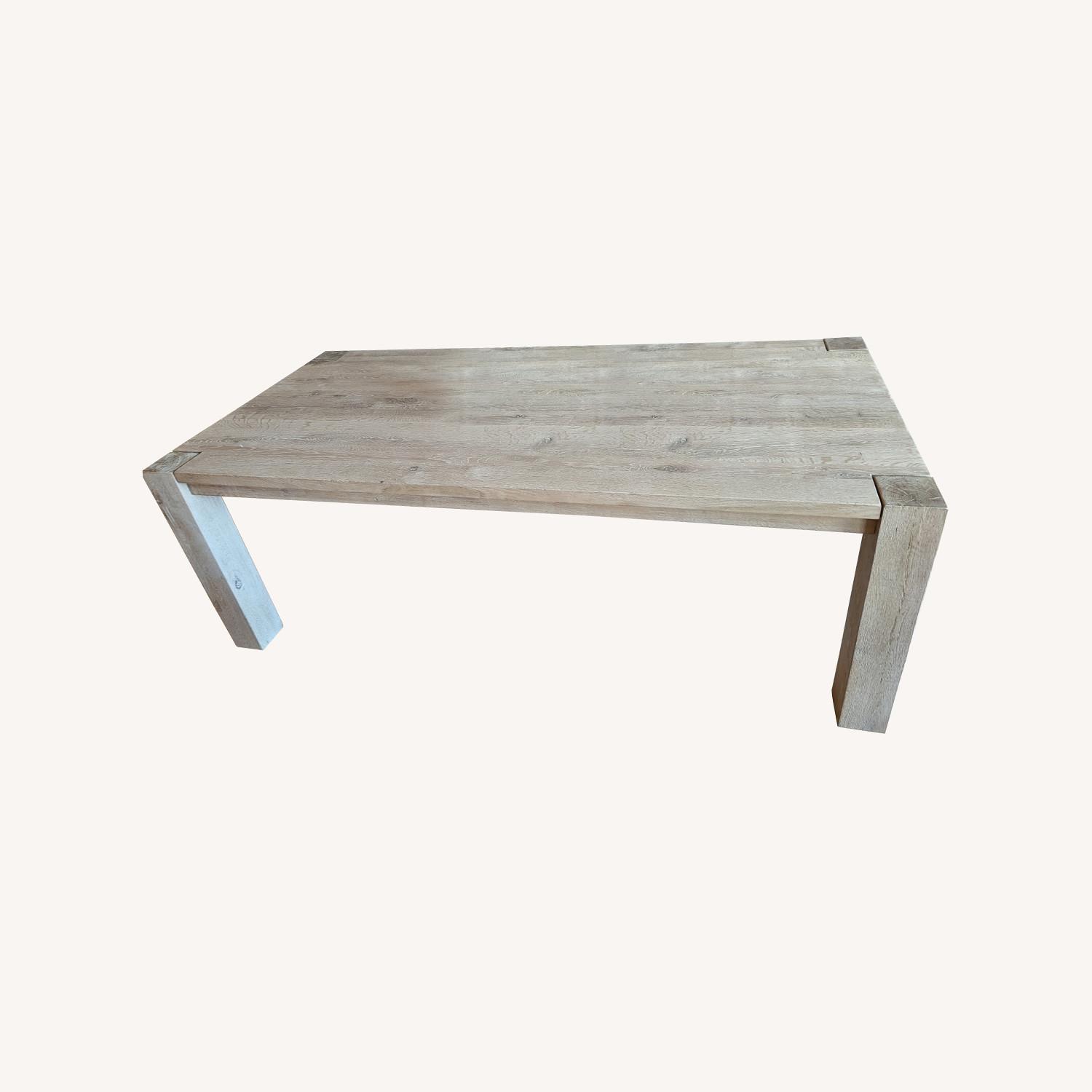 Restoration Hardware Reclaimed Bleached Oak Dining Table - image-0
