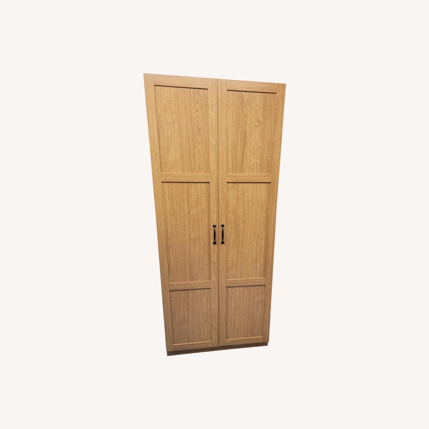 Sauder Storage Cabinet Oak - image-0