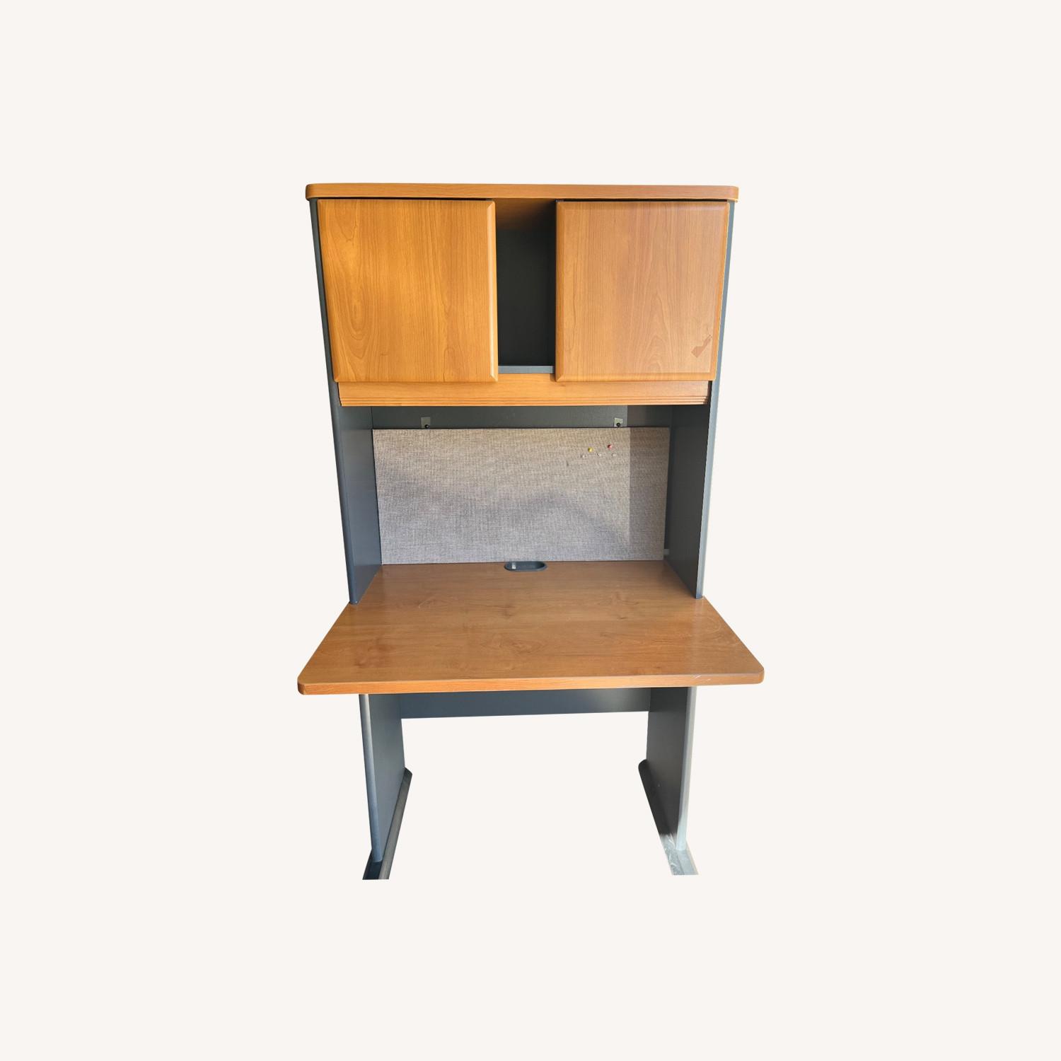 Bush Computer Desk with Cabinet Storage - image-0