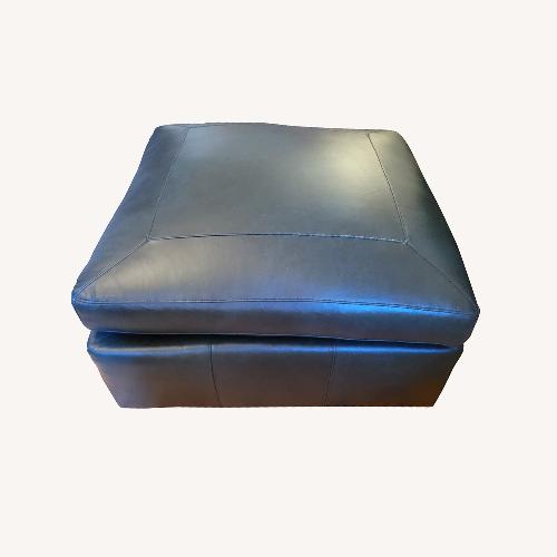 Used Stickley Leather Ottoman for sale on AptDeco