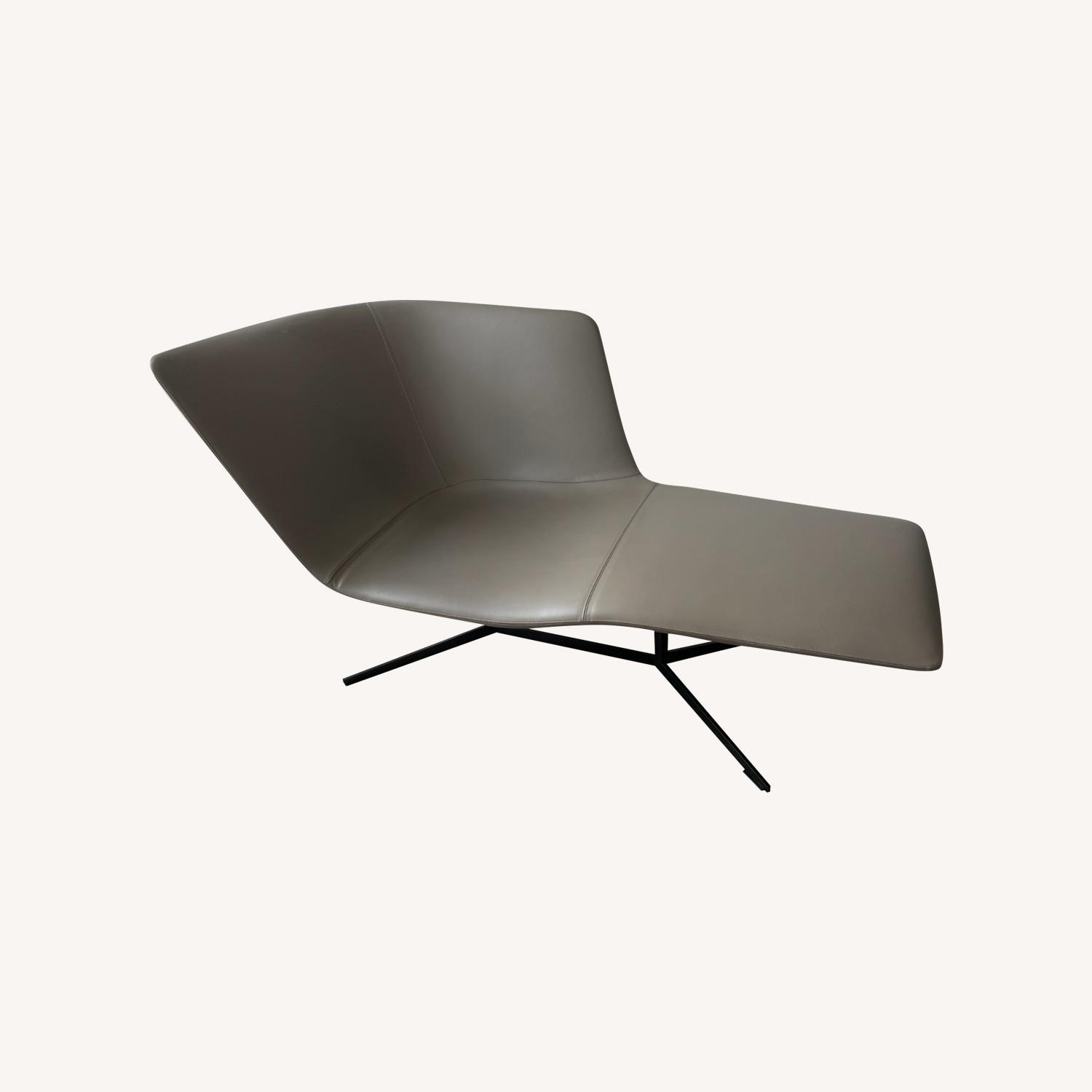 Coleman Asymmetrical Dormeuse with Metal Frame - image-0