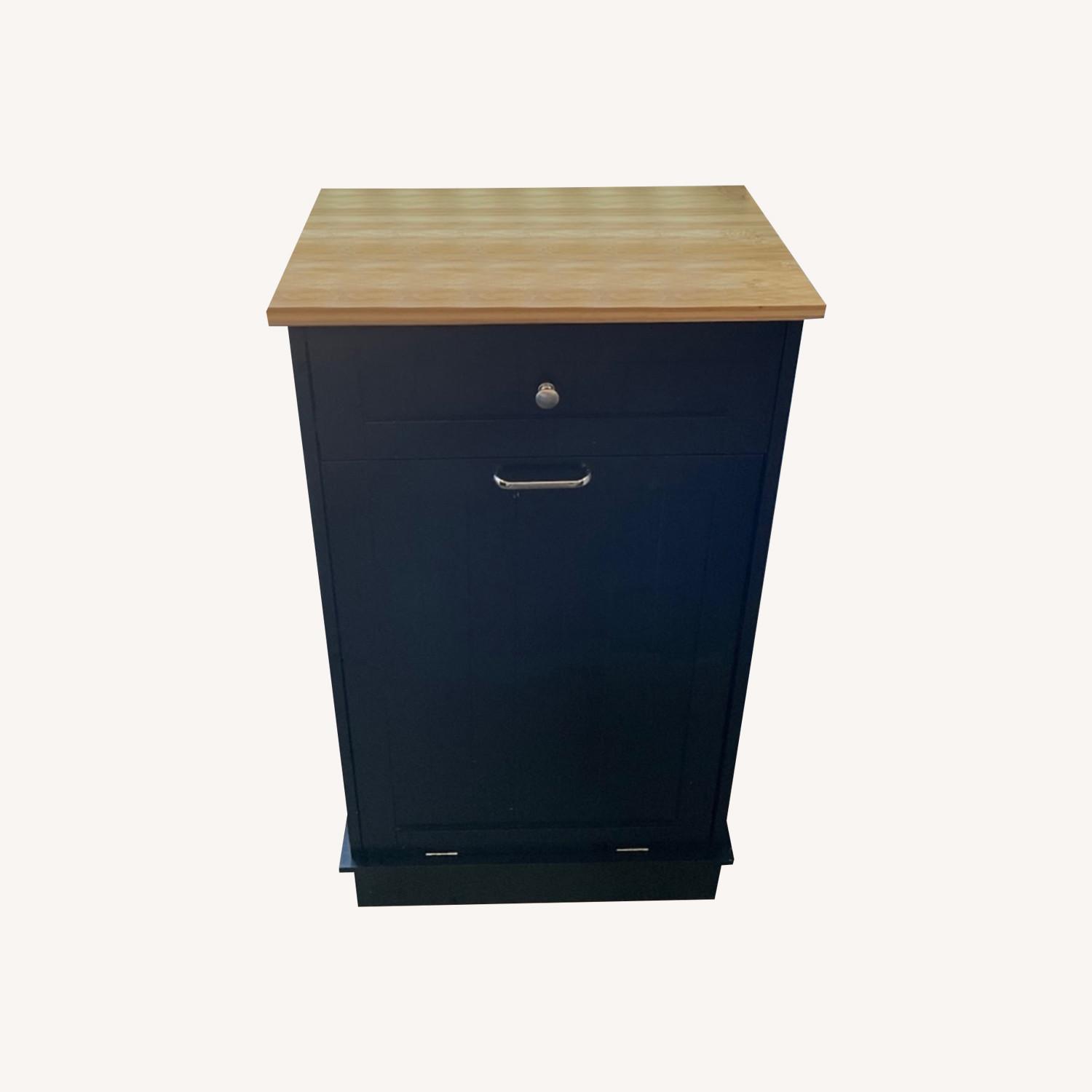 Tilt Out Wooden Kitchen Trash Cabinet - image-0