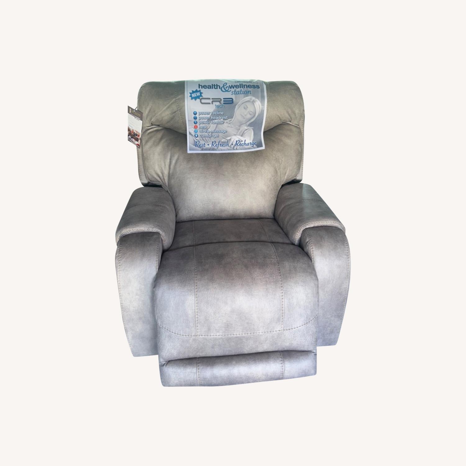 Suede Catnapper Recliner Chair - image-0