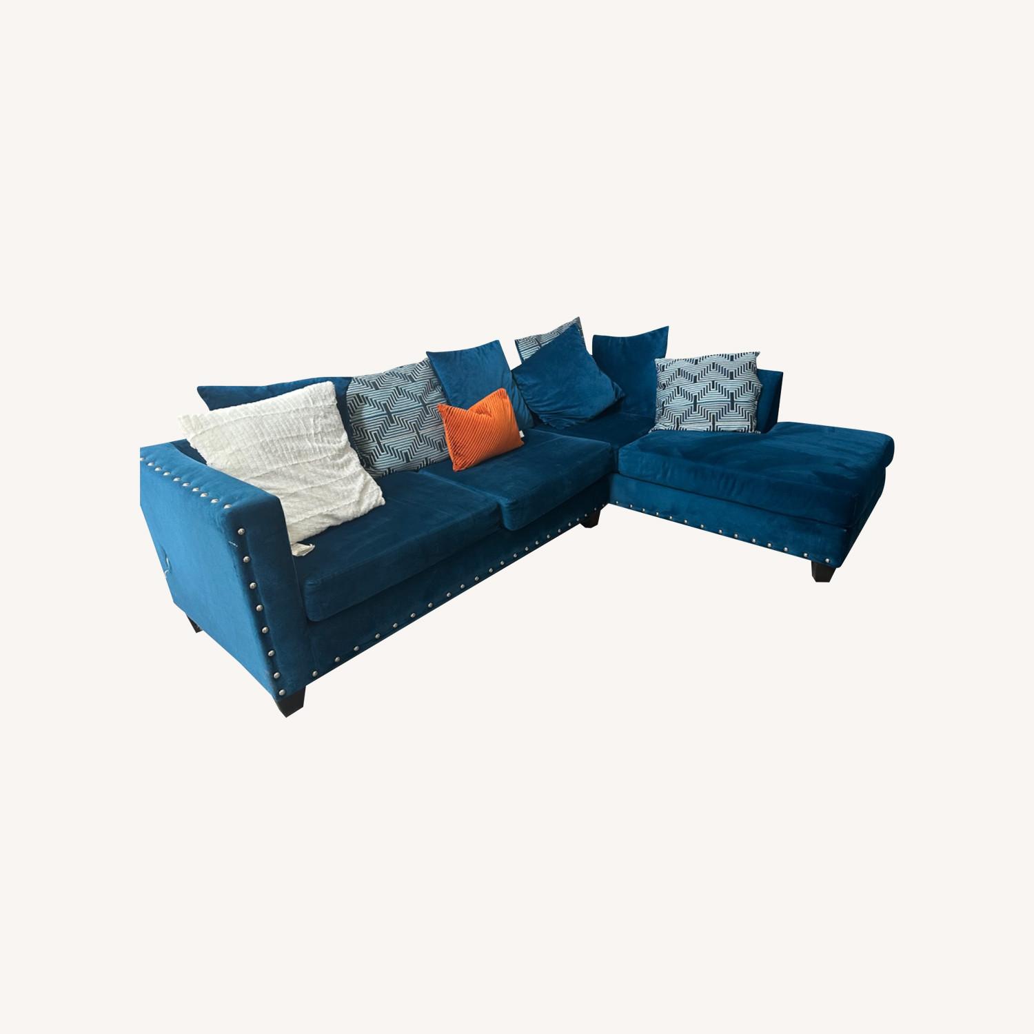 Blue Sectional - image-0