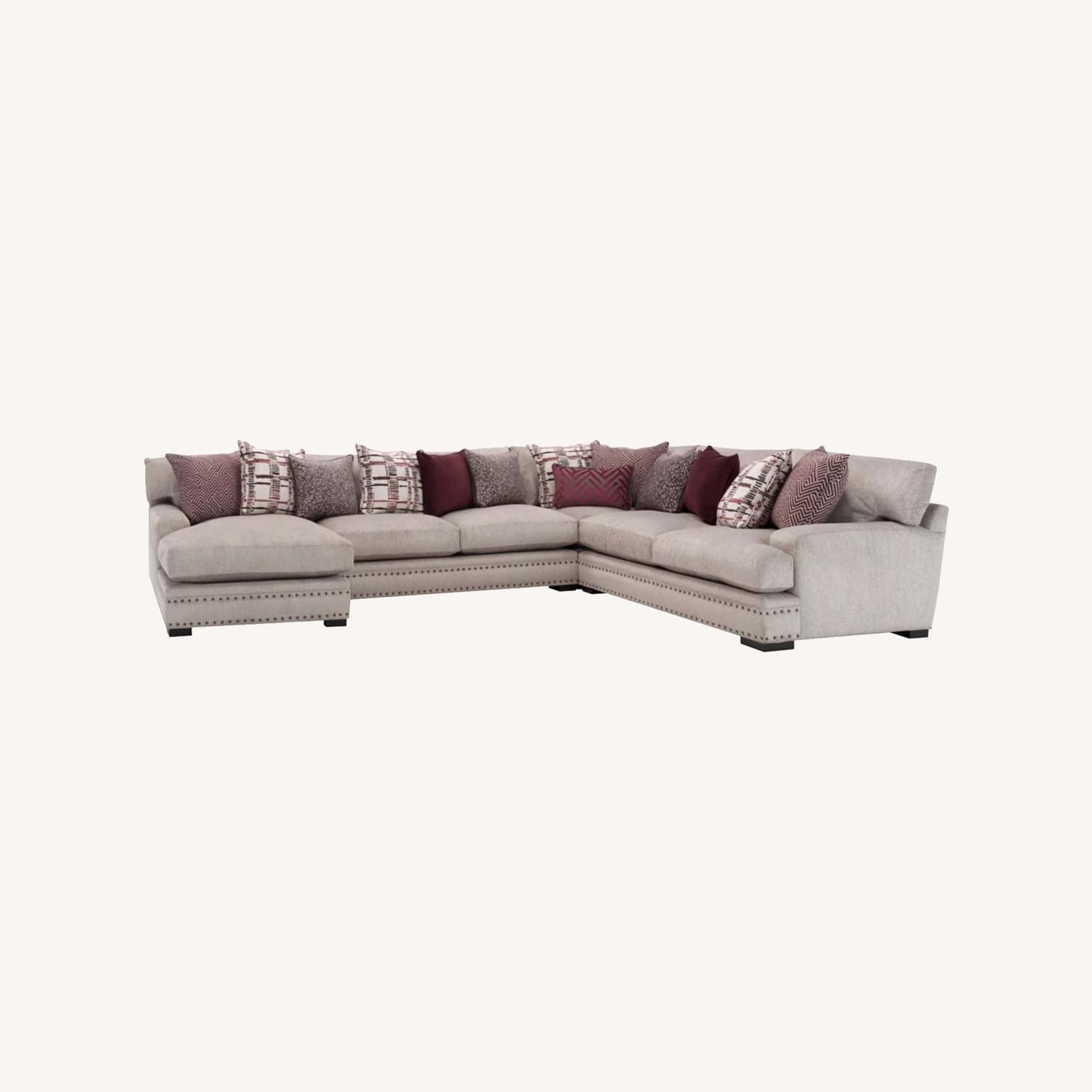 Raymour & Flanigan Sienna Chenille Sectional Sofa - AptDeco