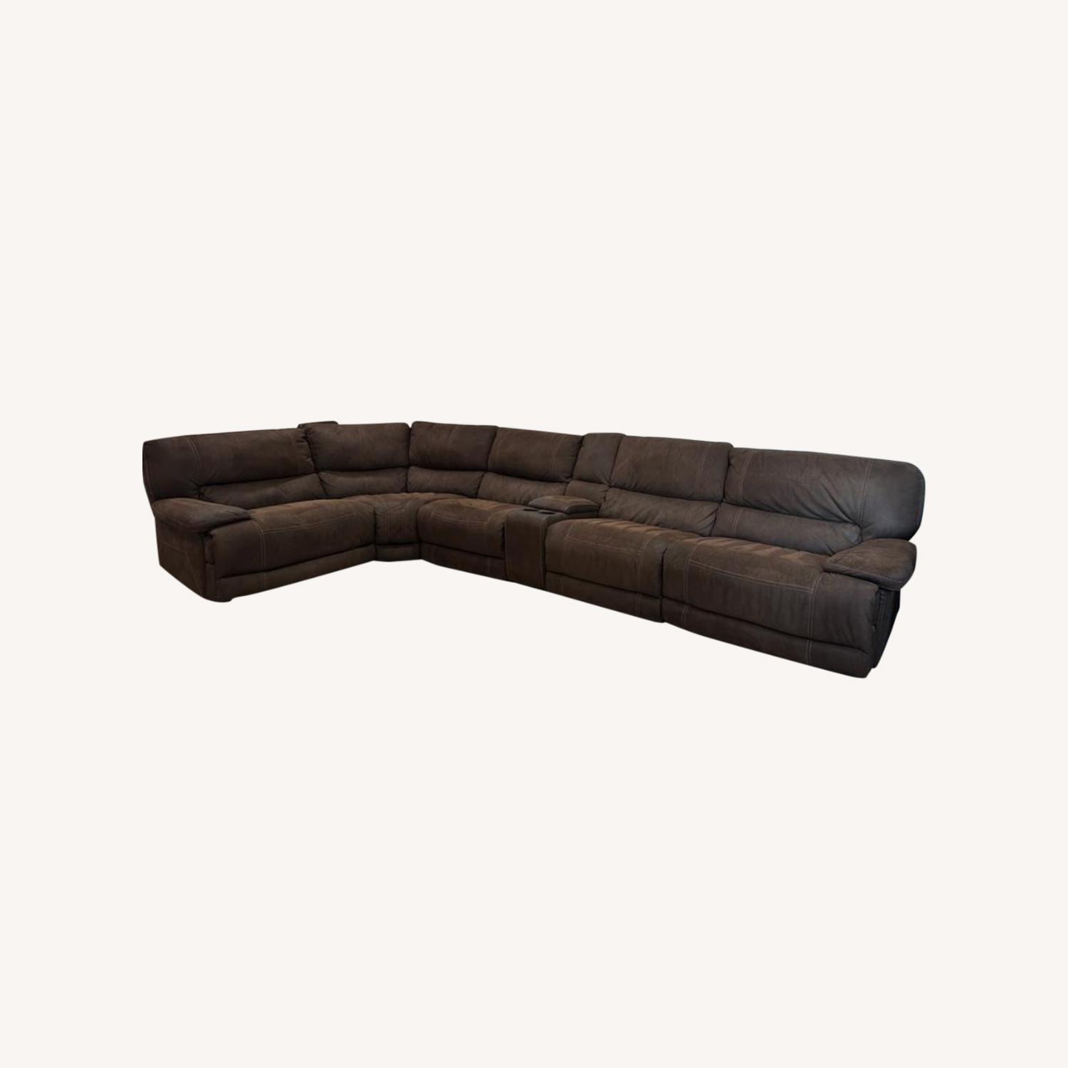 Living Spaces Modular Power Reclining Sectional - image-0