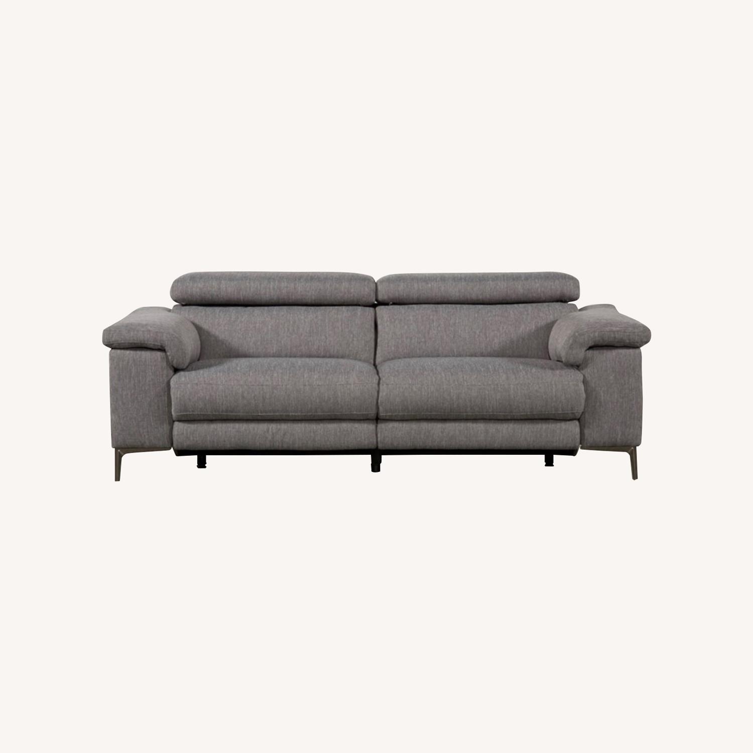 Talin 85in Dual Recliner Couch with USB Charger - image-0