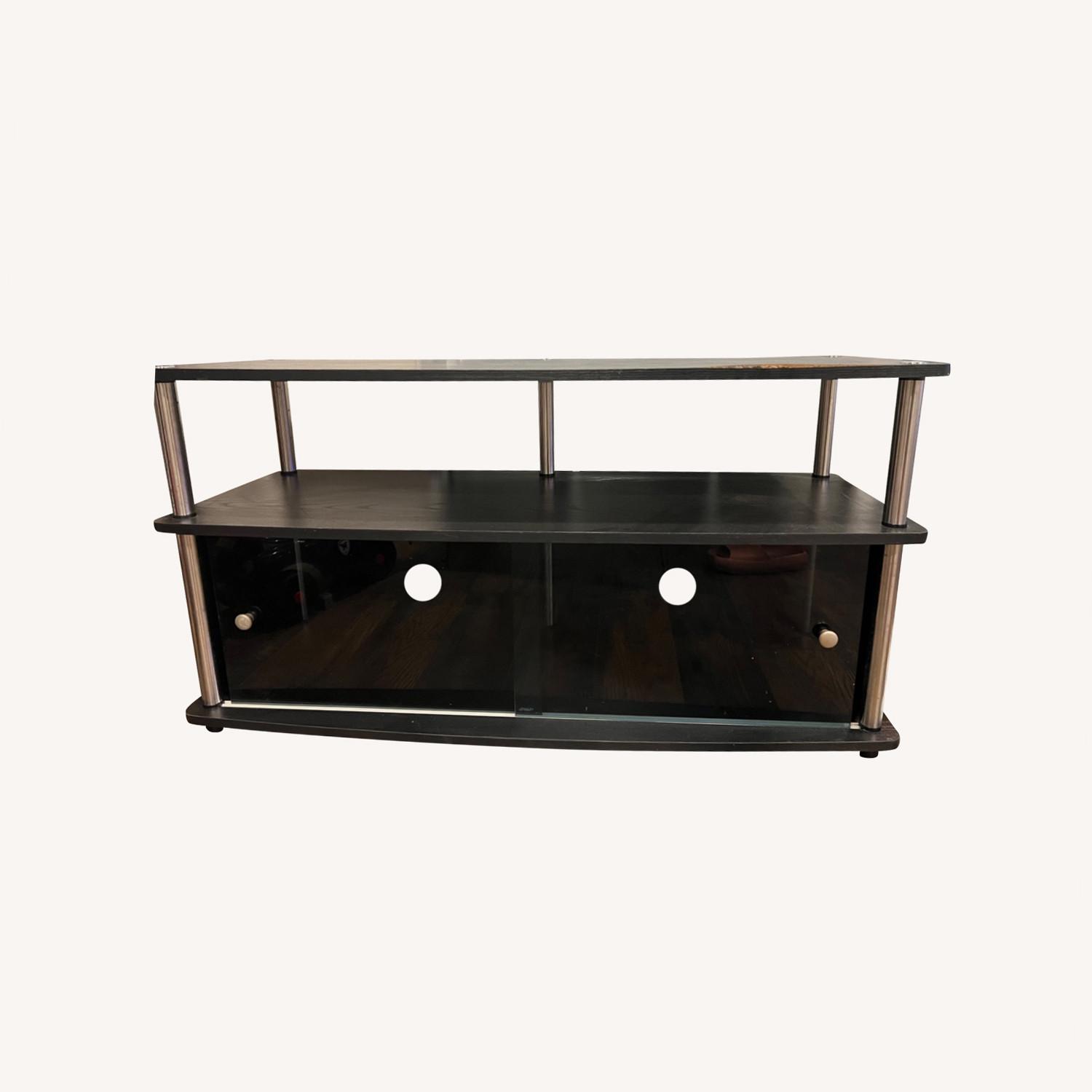 Black TV Console - image-0