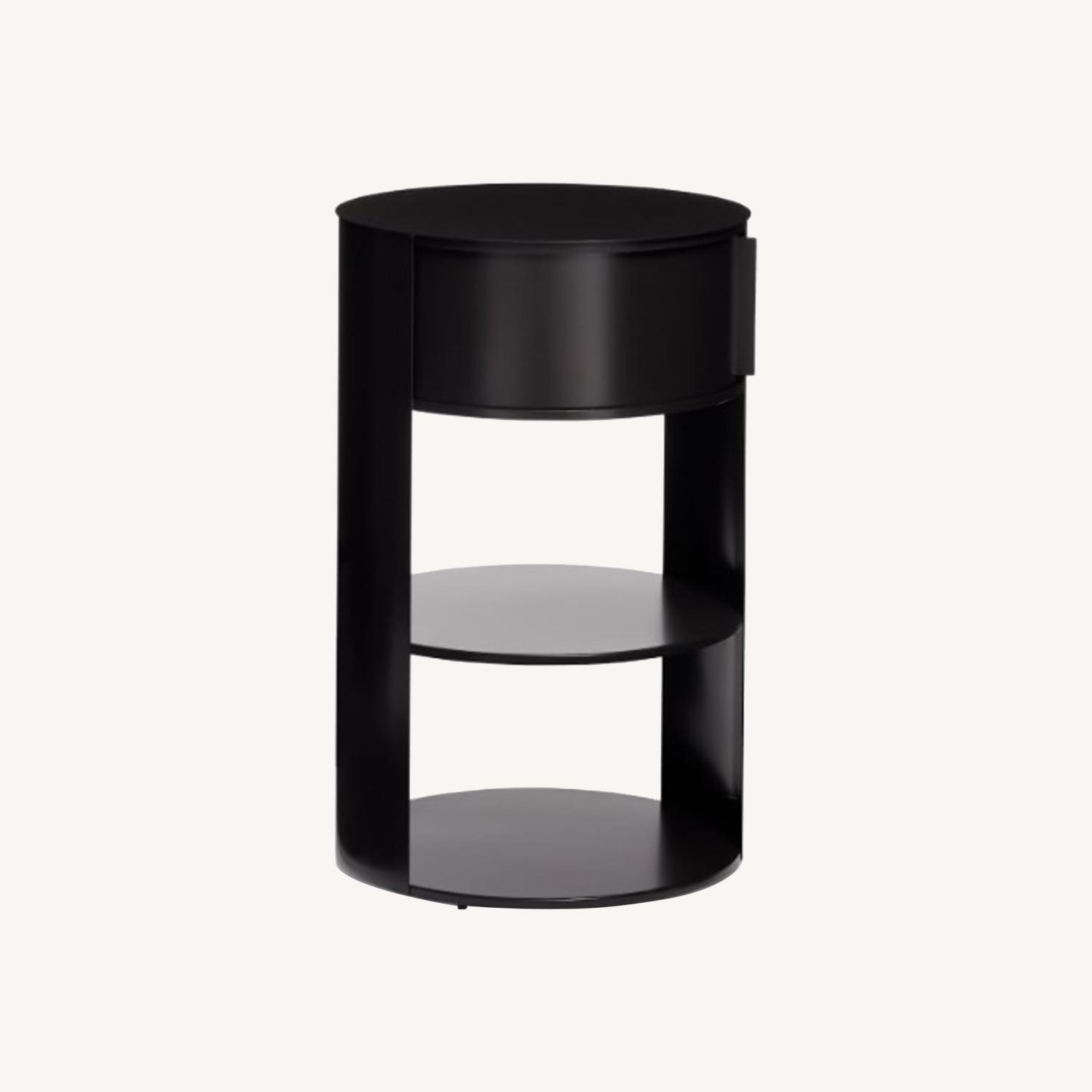 West Elm Belle Nighstand, Antique Bronze x 2 - image-0