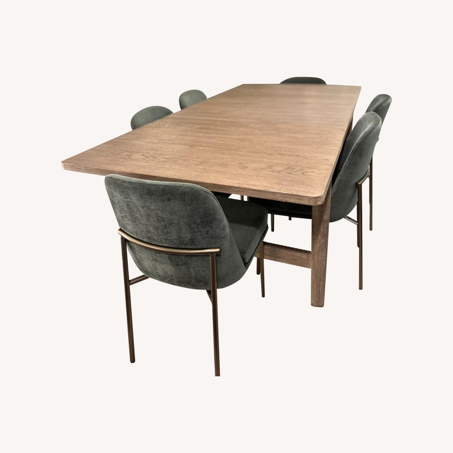 West Elm Hargrove 60-80" Expandable Dining Table, Dune - image-0