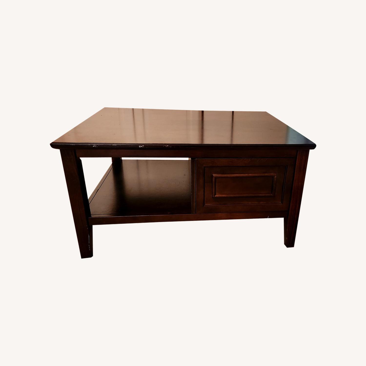 Contemporary Cofee Table with Shelves - image-0