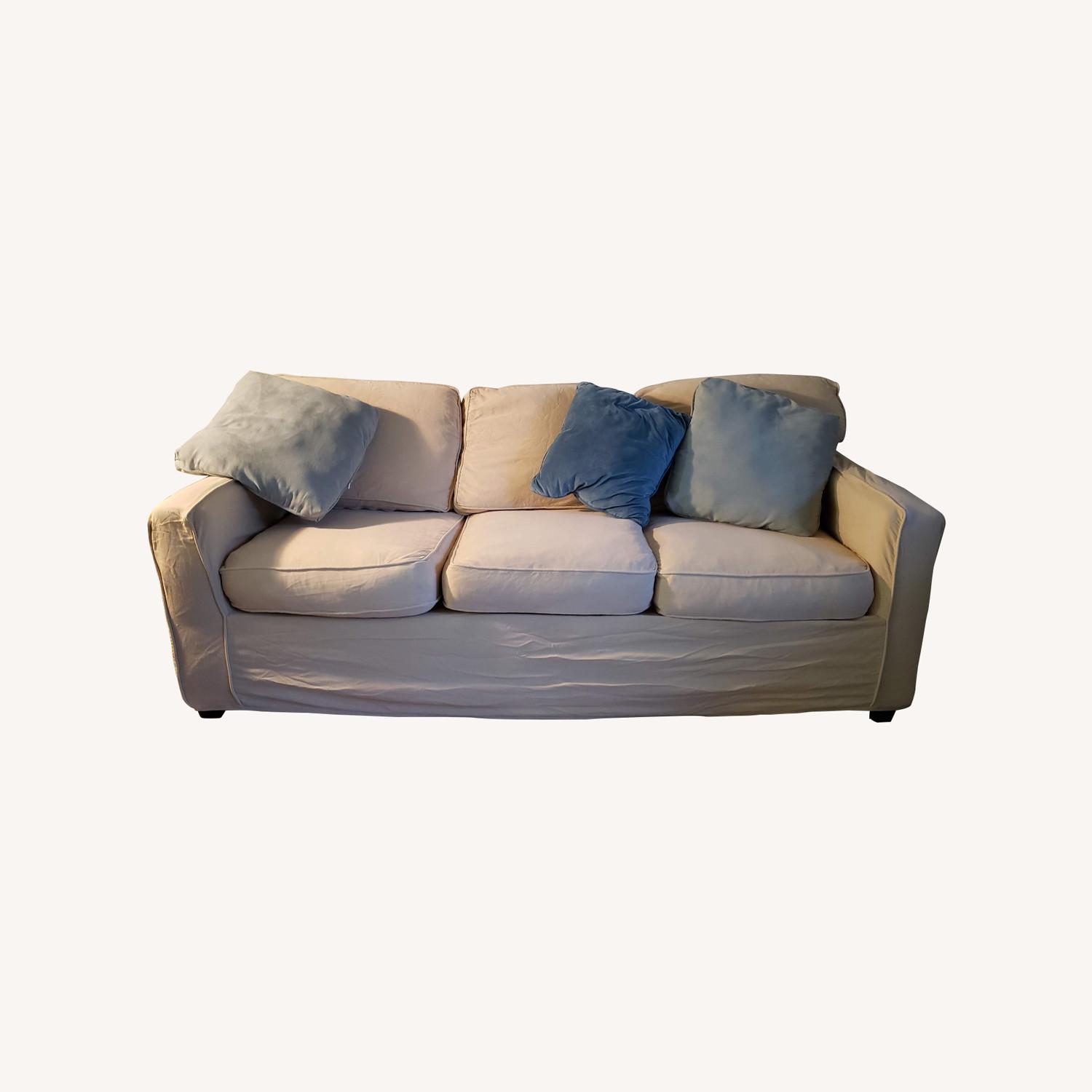 Pottery Barn Couch Beige AptDeco