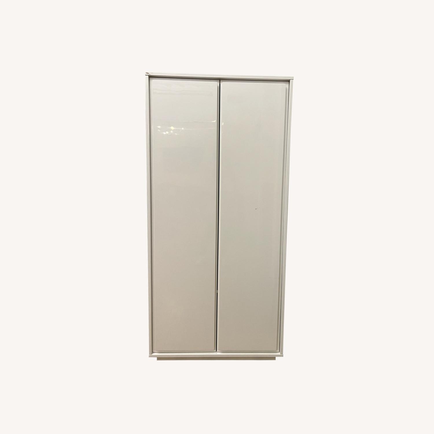 CB2 Gallery 2Door White Wardrobe AptDeco