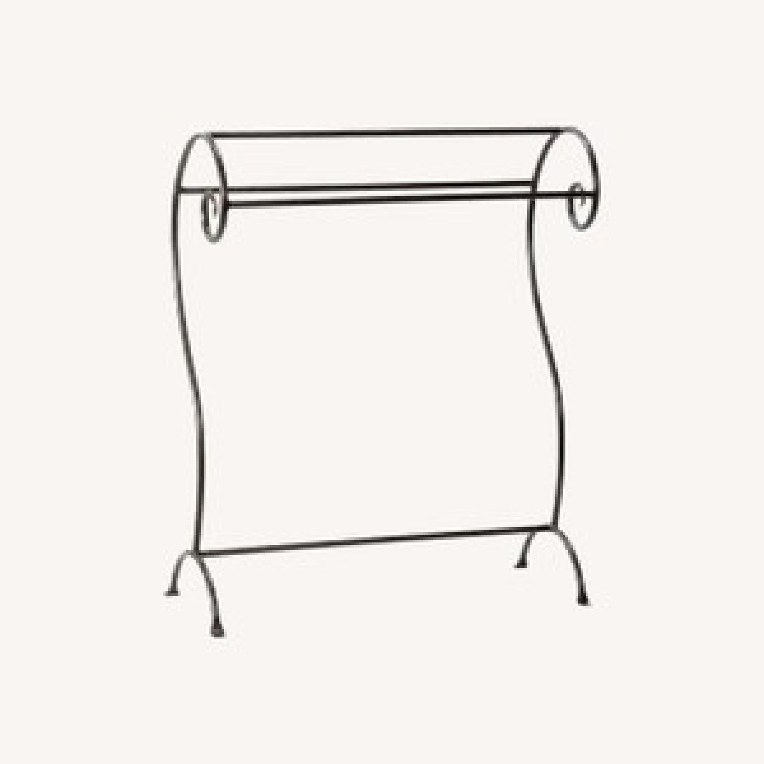 Wrought Iron Scroll Quilt/Blanket Stand - image-2