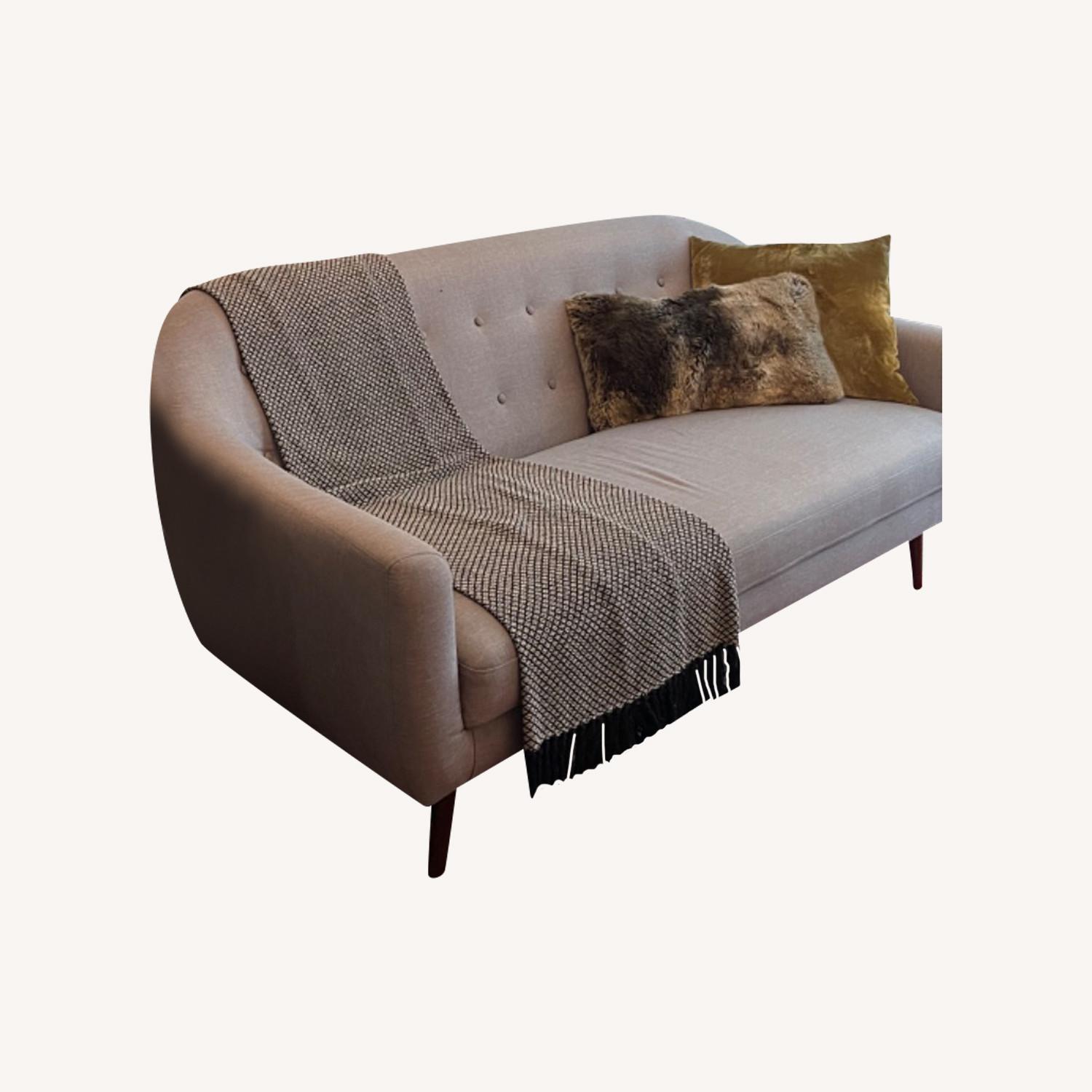 Houzz Mid century Gray Sofa - image-0