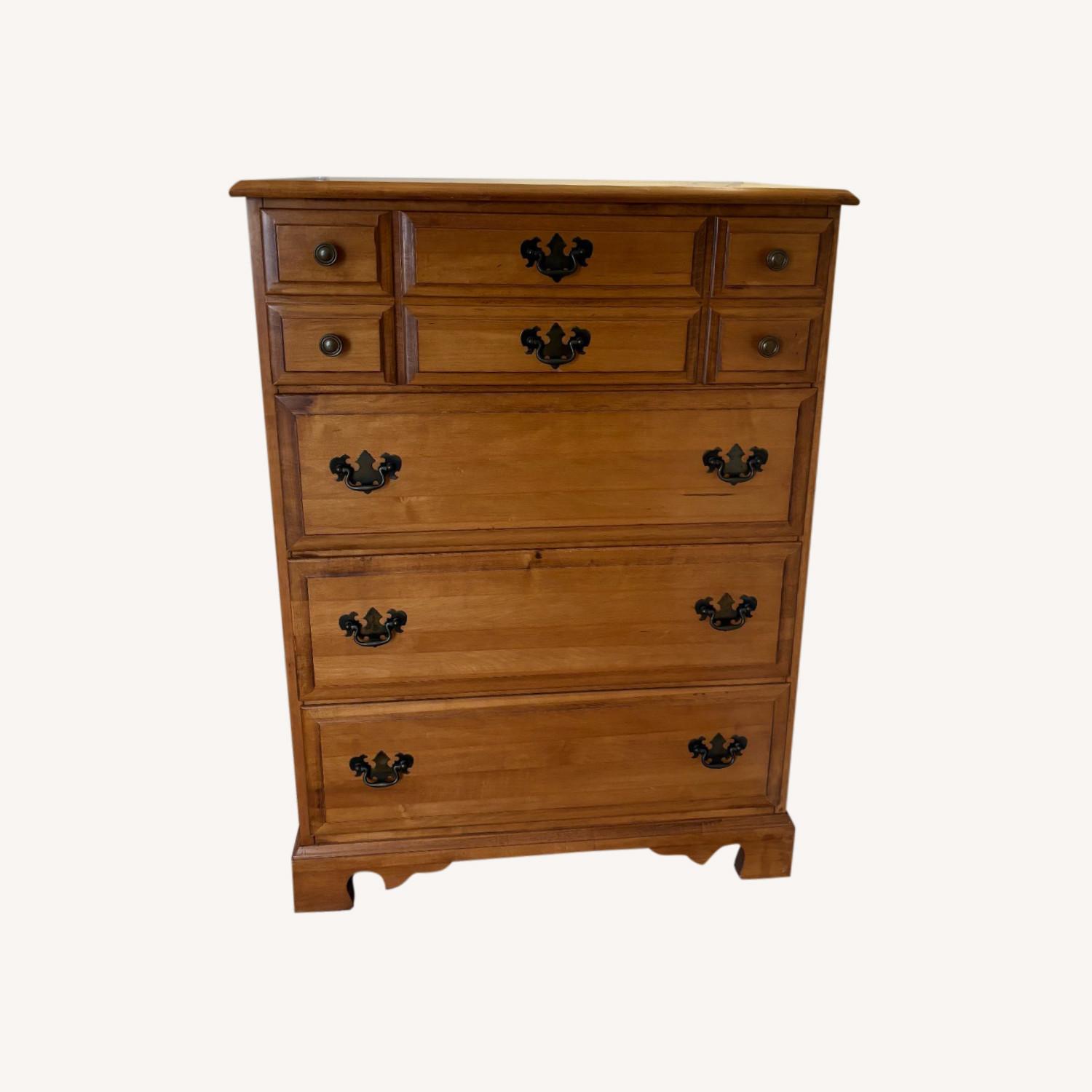 Solid Maple Colonial Early American 30" Dresser - image-0