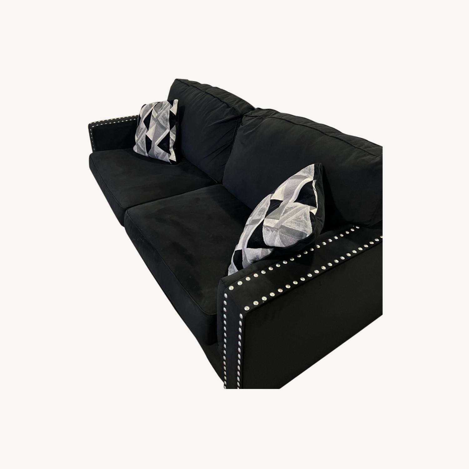 Black Onyx Gleston Sofa - image-5
