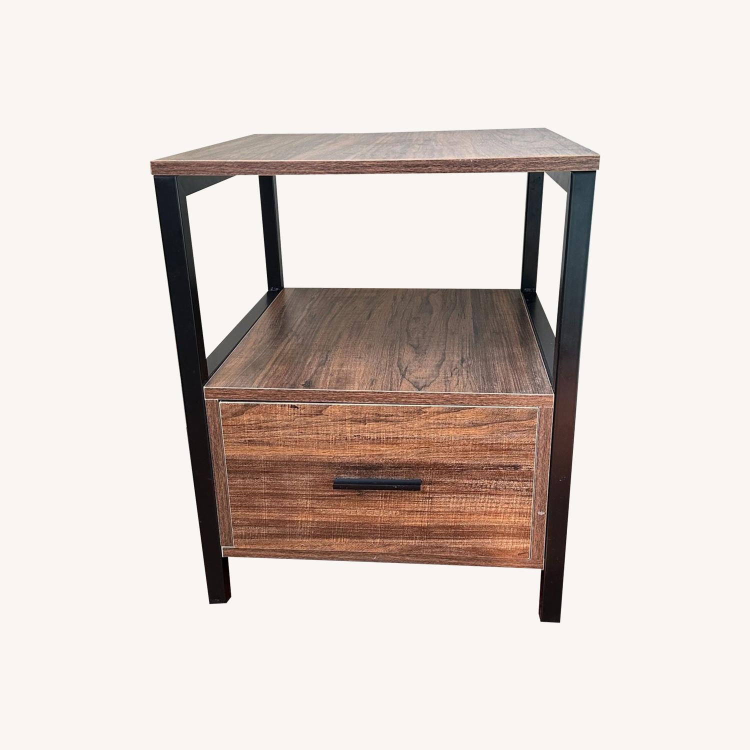 Dark Wood Holton Drawer Nightstand by Union Rustic - image-0