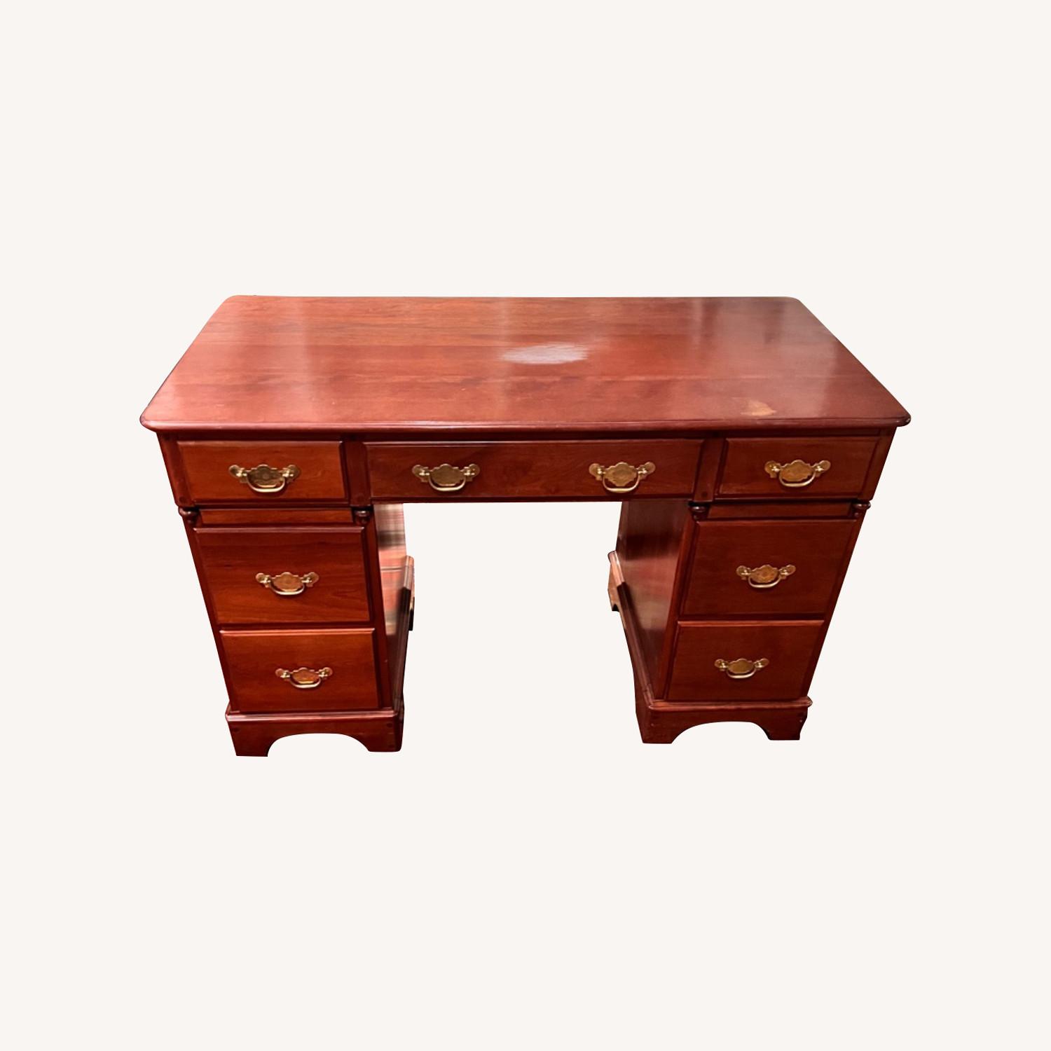 Chippendale Style Block Front Desk - image-0