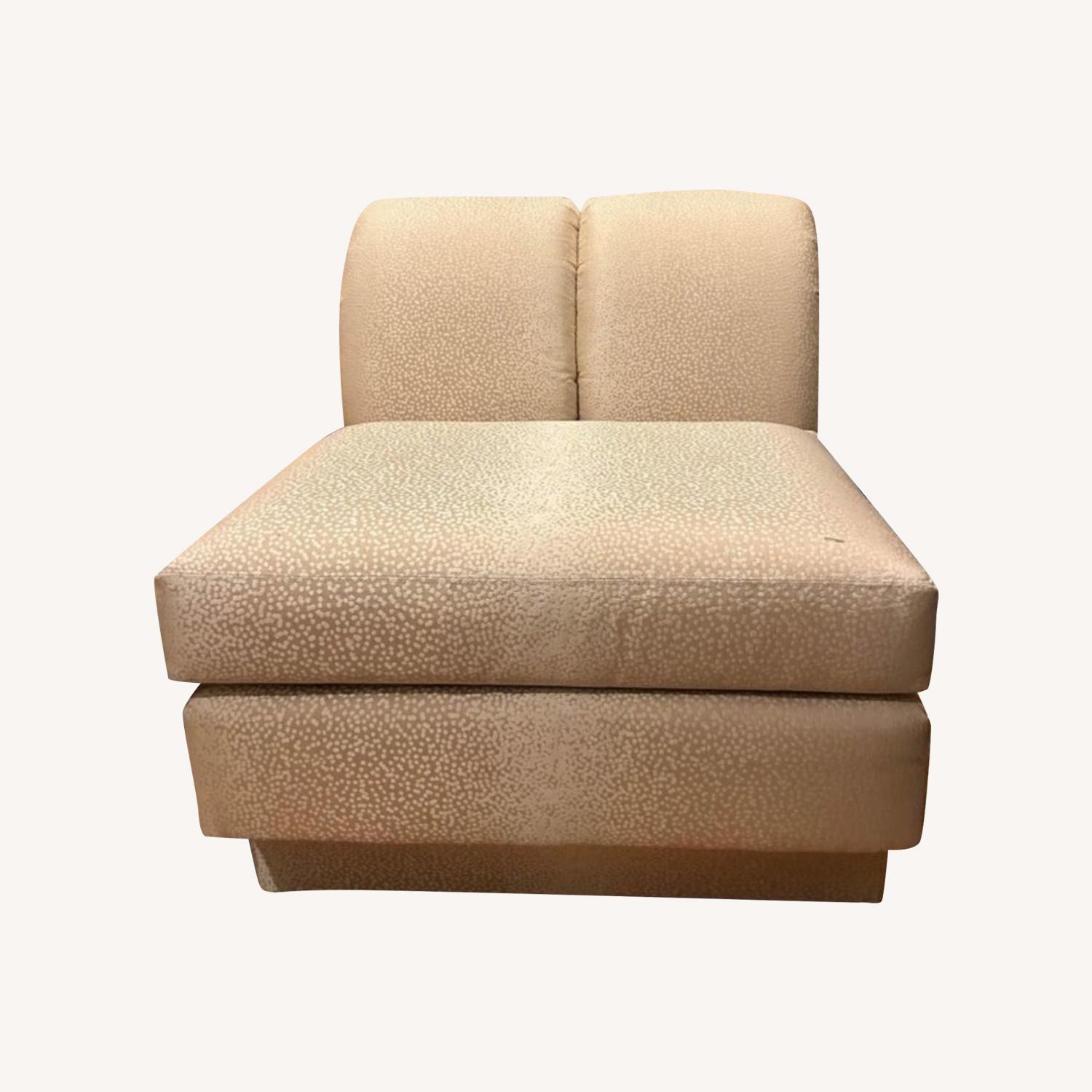 Pair of Peach Uphostery Chairs - image-0