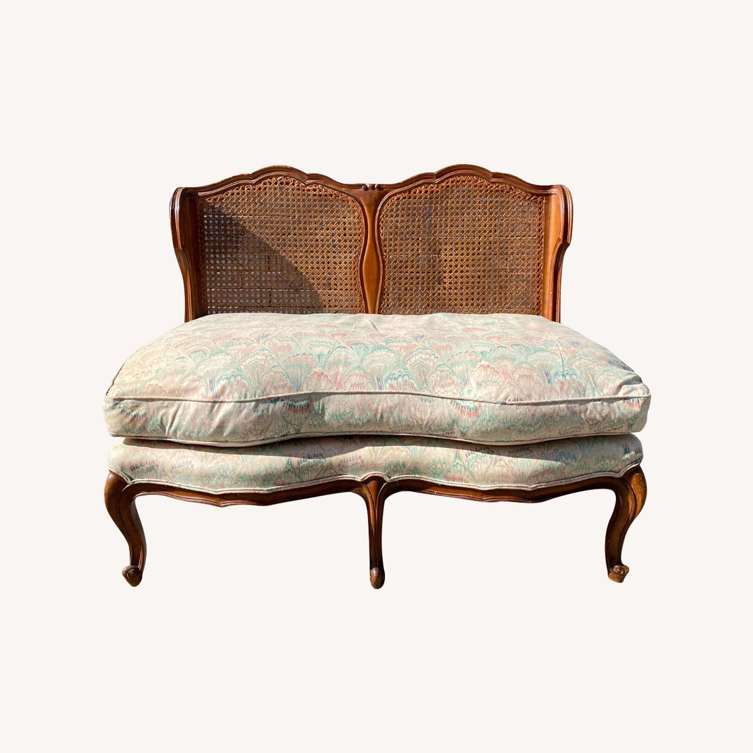 Darling Vintage Cane Settee - image-0