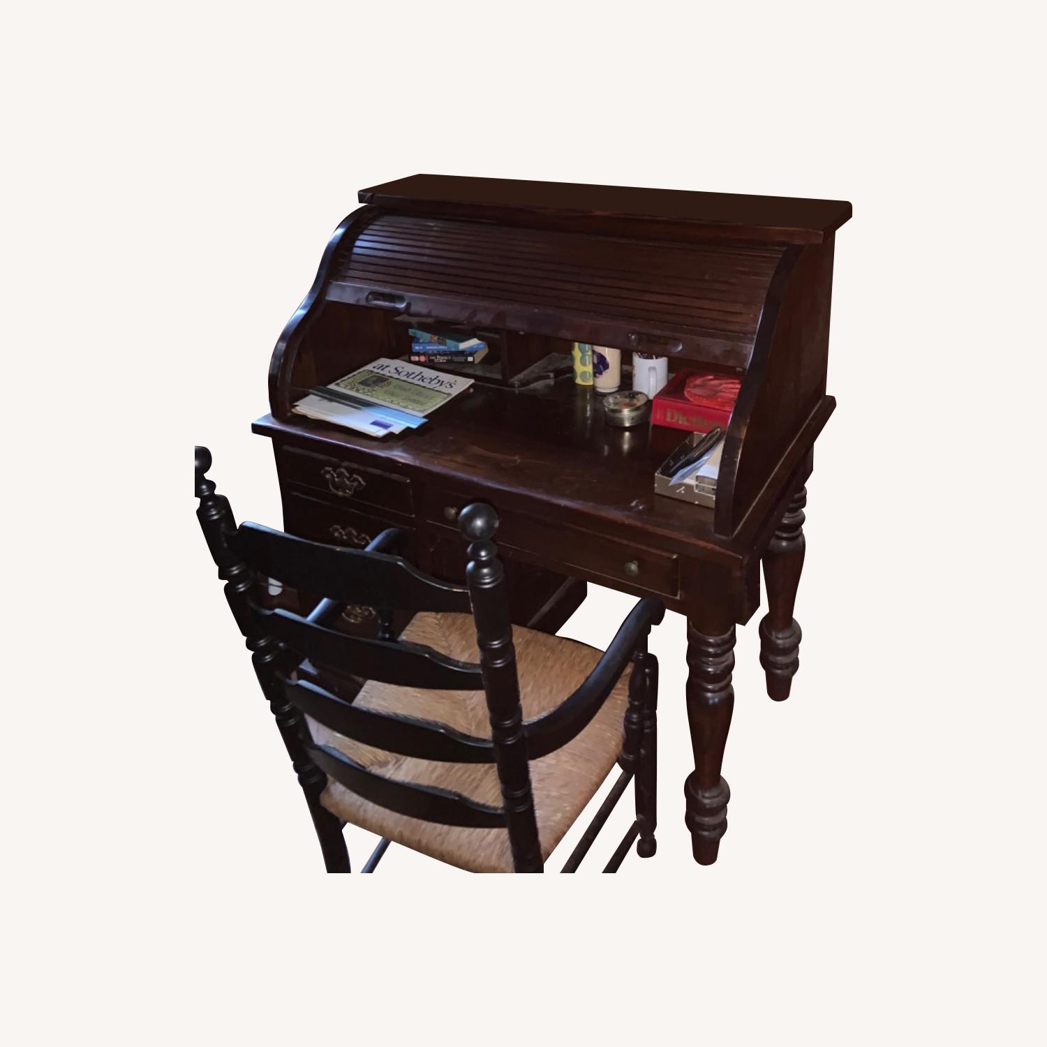 Ethan Allen Rolltop Desk - image-0