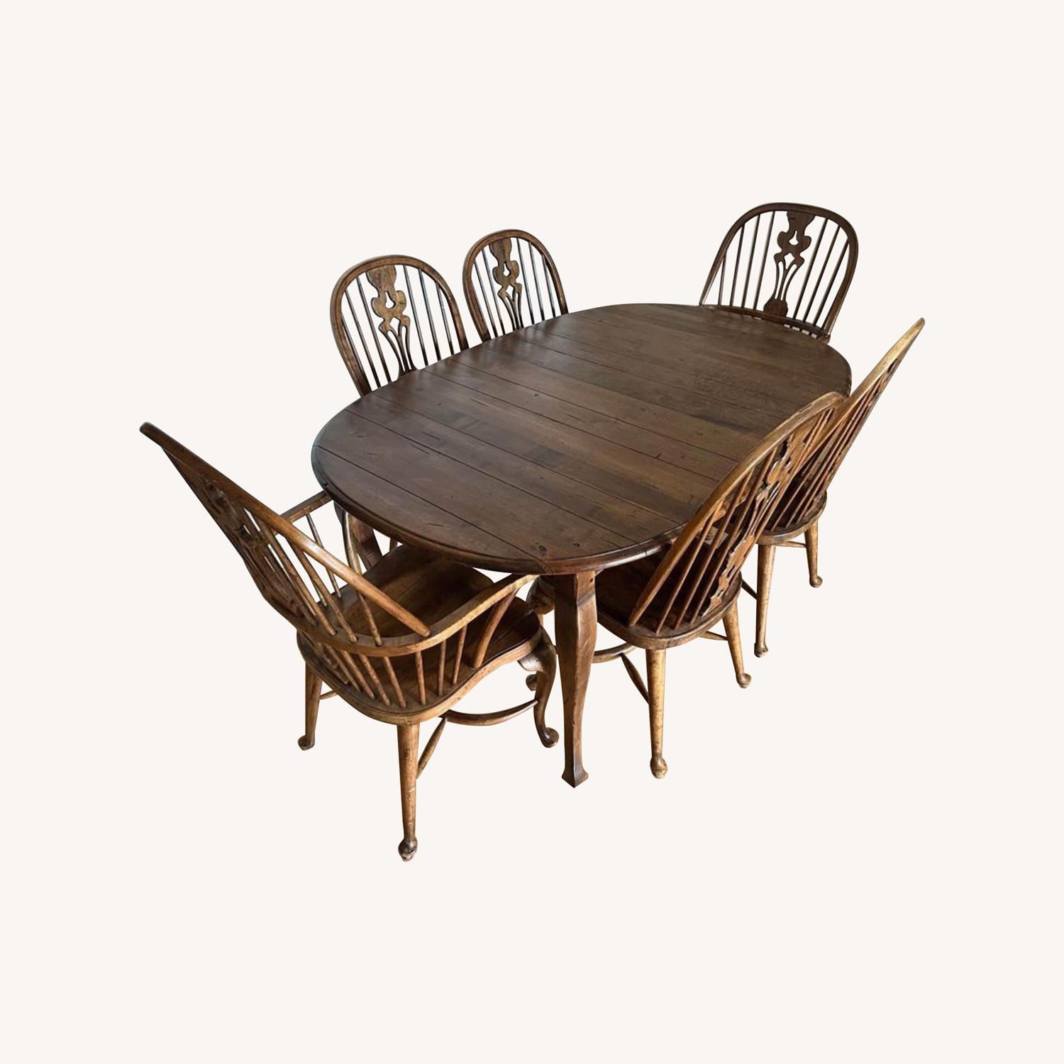 Ethan Allen Dining Table With 6 Chairs