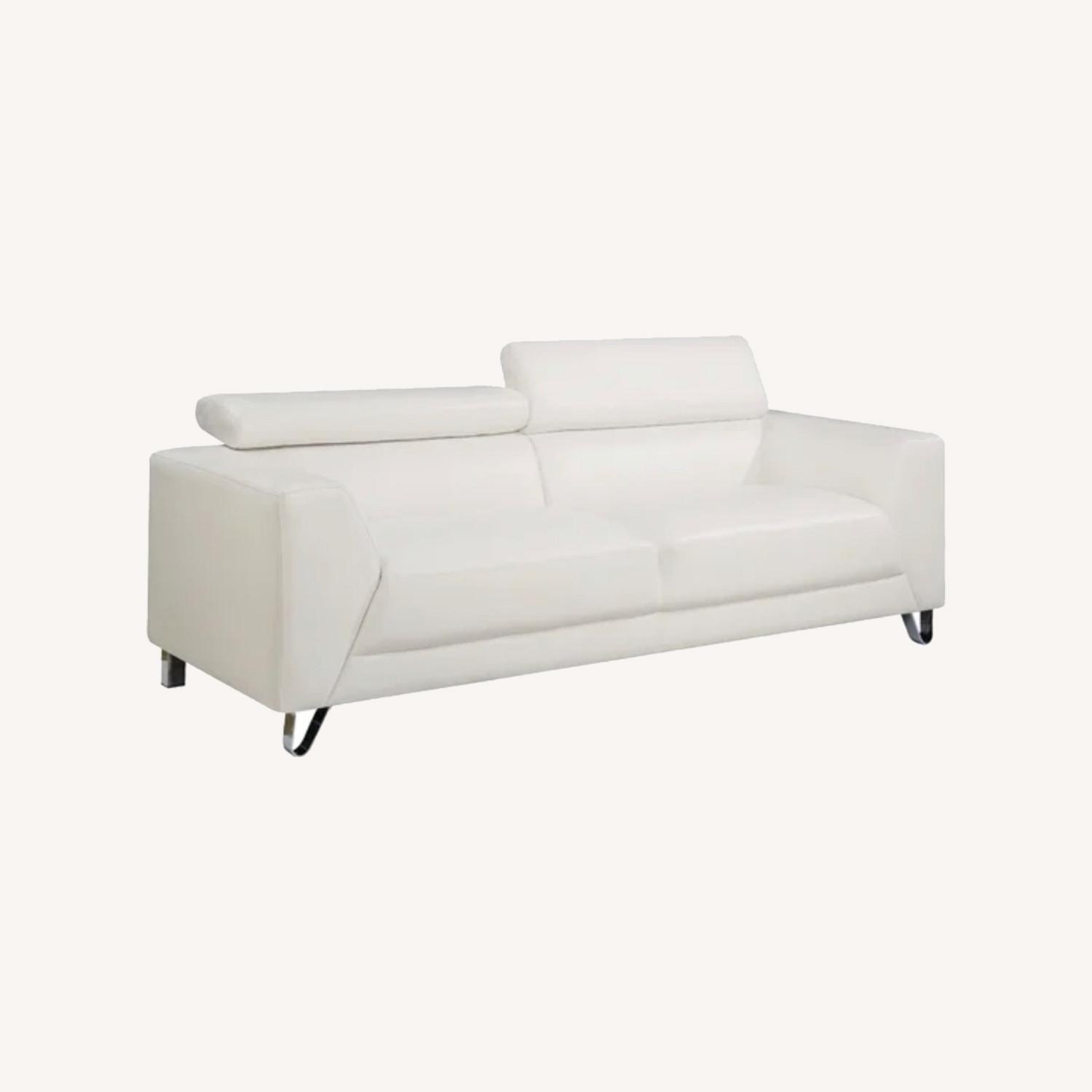 White Modern Sofa - image-0