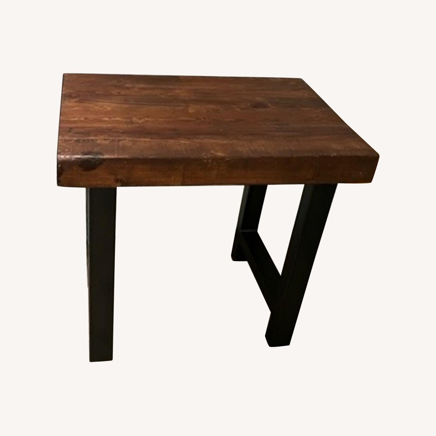 Pottery Barn Wood Side Table AptDeco
