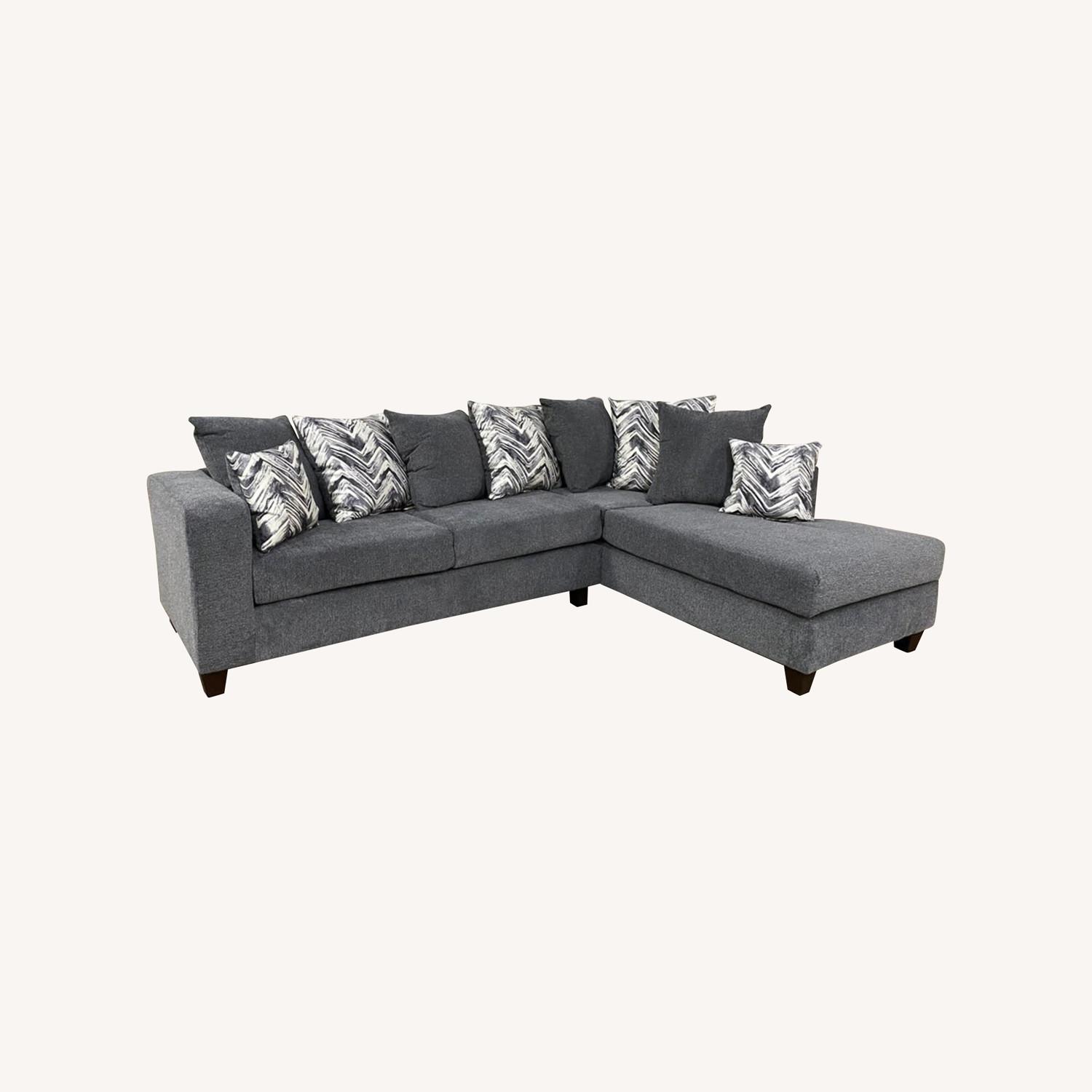 Dark Grey Sectional - image-0