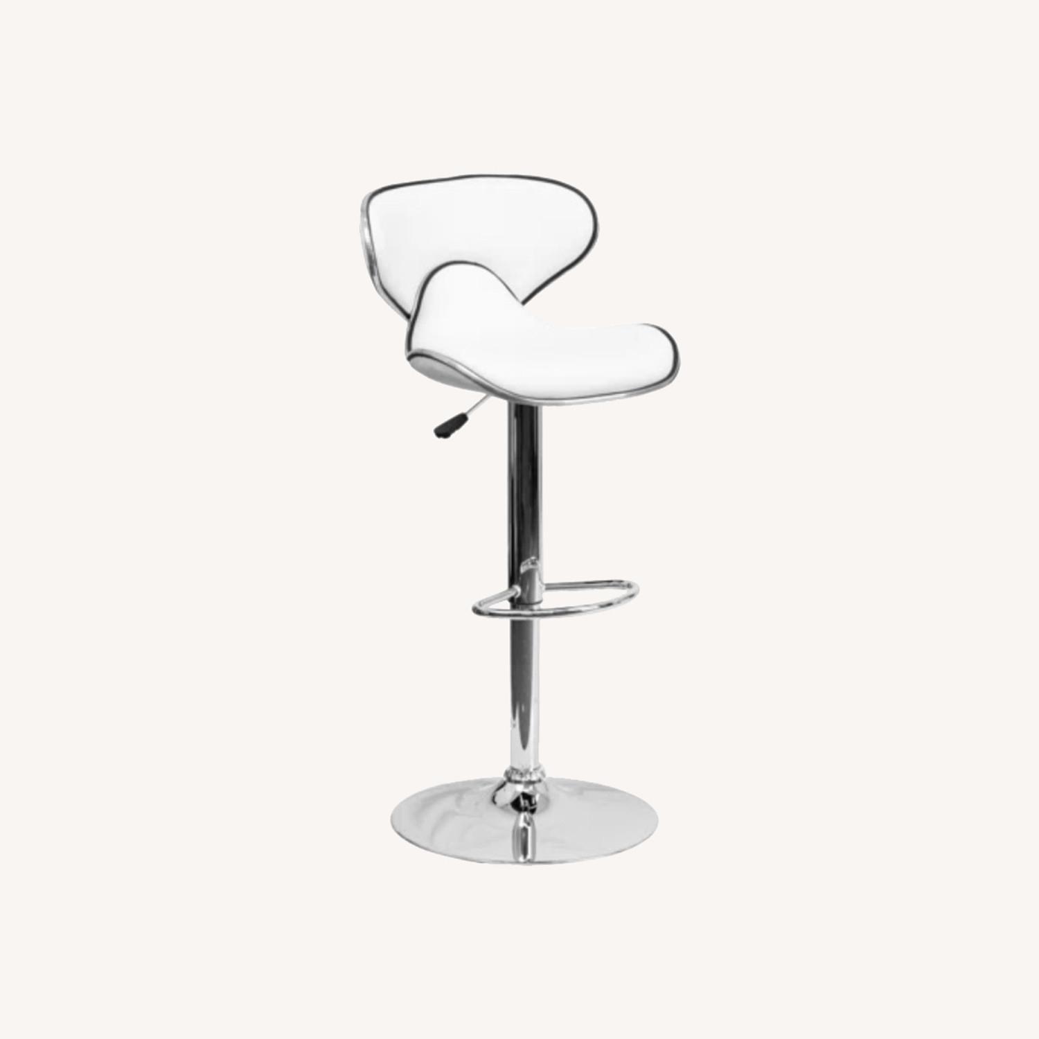 White Modern Bar Stools AptDeco