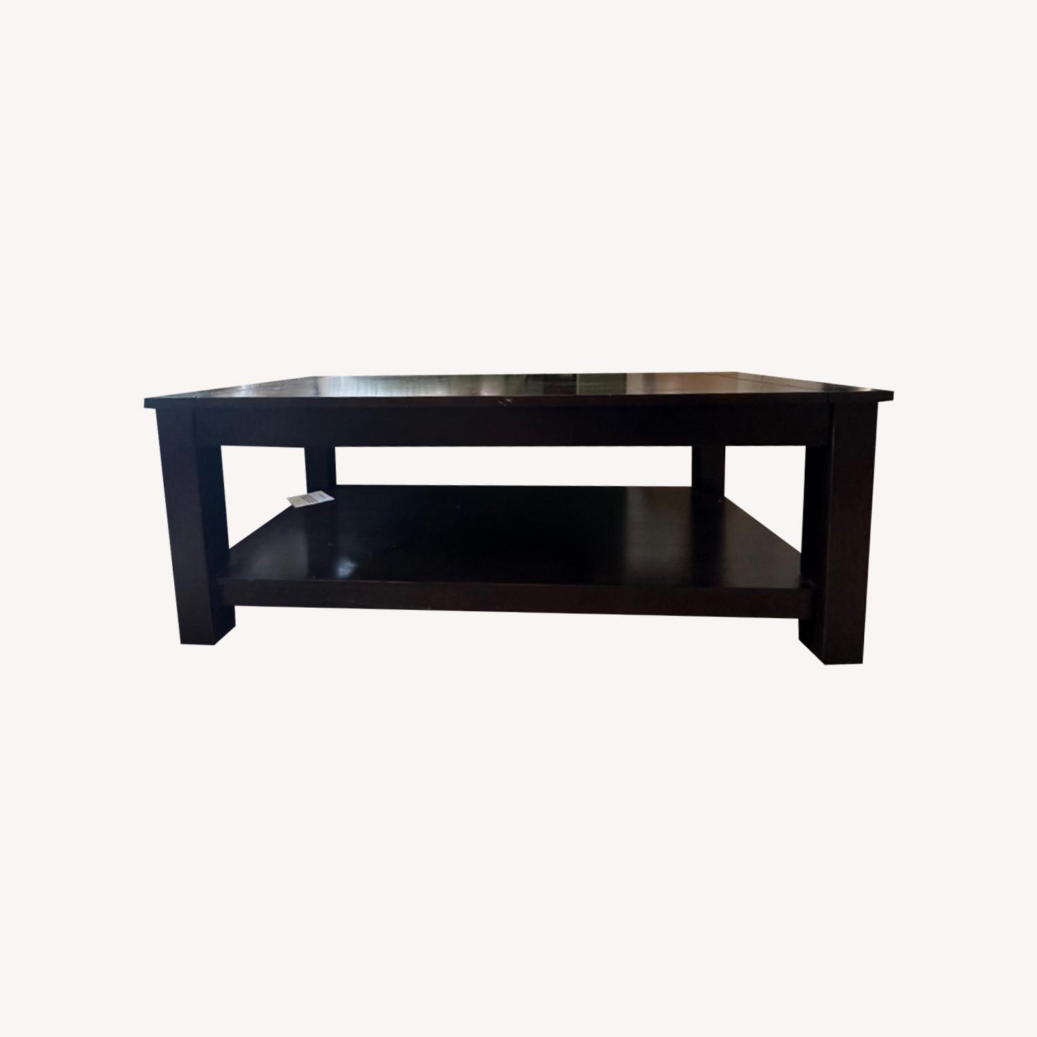 Dark Wood Coffee Table - image-0